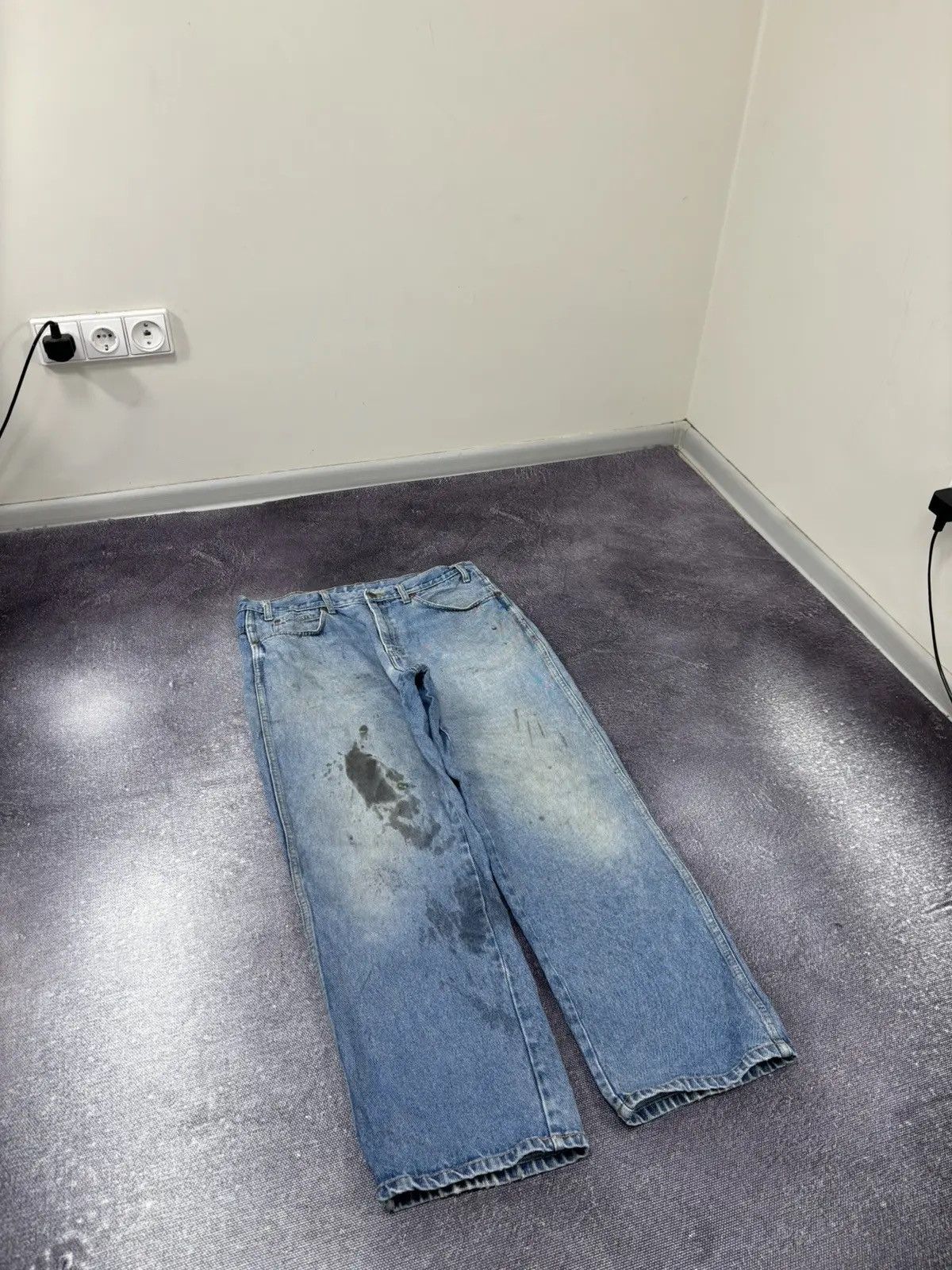 Dickies × Vintage Vintage Dickies Light Blue Loose Fit American Denim Jeans Size US 34 / EU 50 - 6 Thumbnail