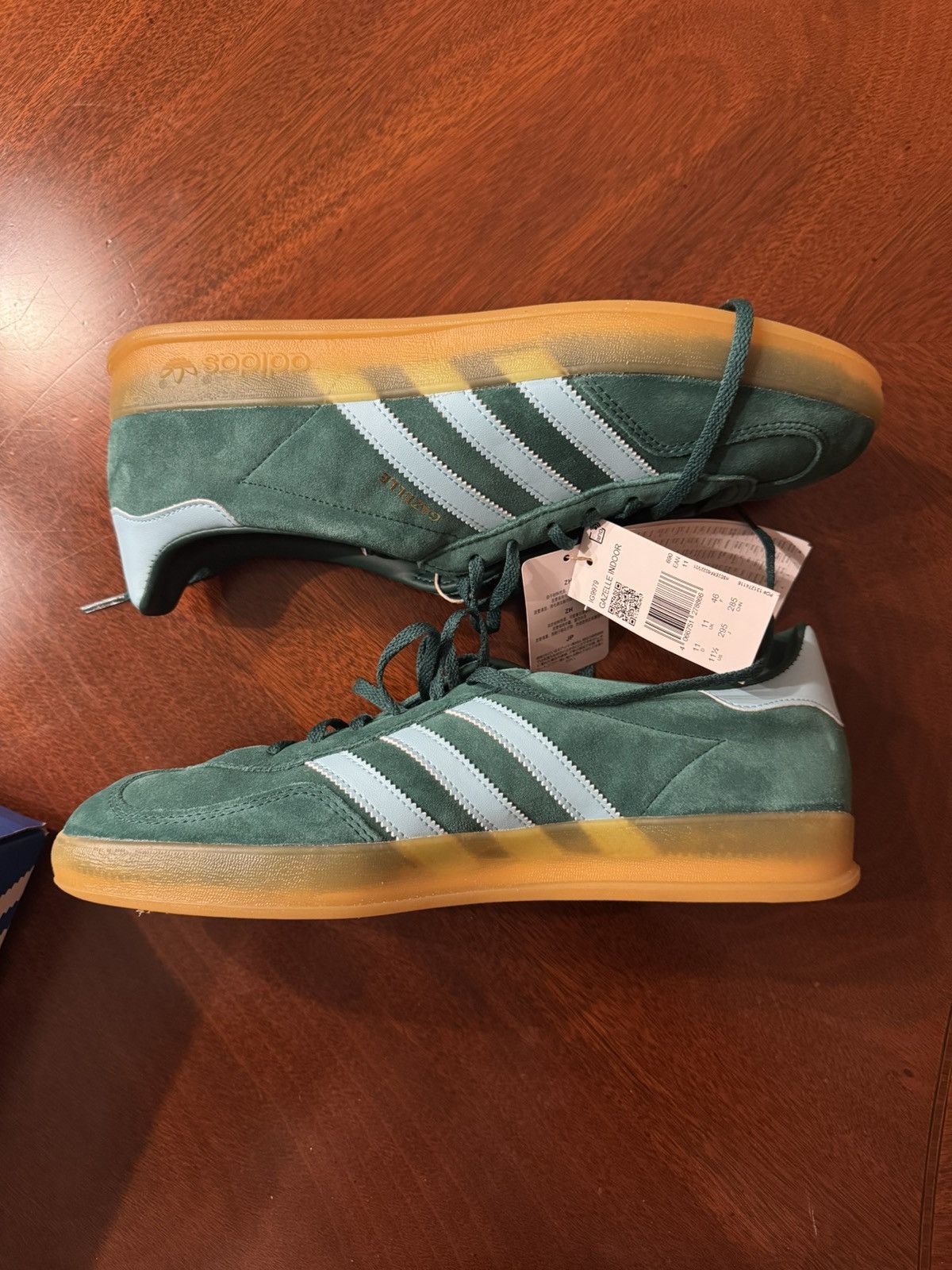 Adidas Adidas Gazelle Collegiate Green Hazy Sky 11.5 Size US 11.5 / EU 44-45 - 1 Thumbnail
