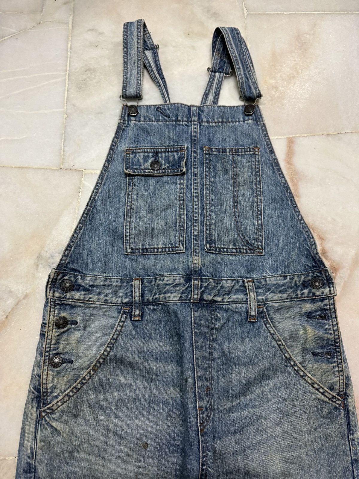 Levi's 💥FLARE💥90's LEVI'S RUSTY OVERALL RARE POCKET BOOTCUT MUDWASH Size US 30 / EU 46 - 3 Thumbnail