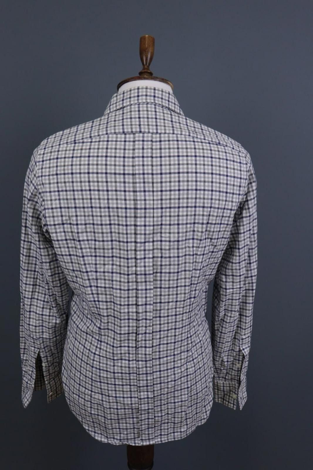Eleventy Eleventy Multicolor Check Down Dress Shirt Size 41 / 16 Size US M / EU 48-50 / 2 - 8 Thumbnail