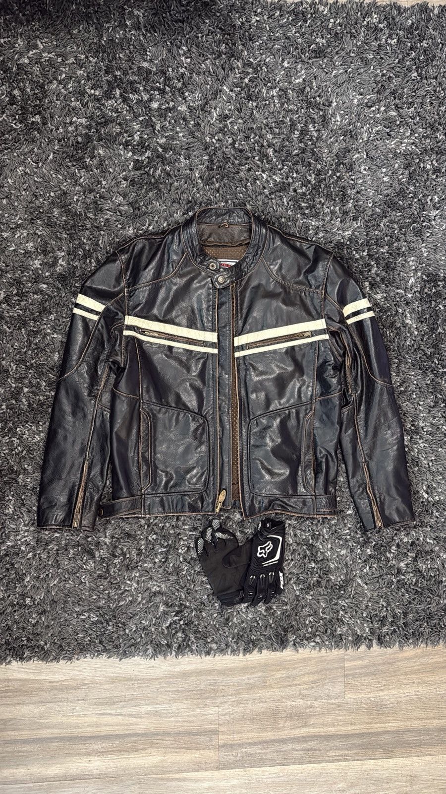Other River Road Motorcycle Leather Jacket Men’s Size 40 Size US M / EU 48-50 / 2 - 1 Thumbnail