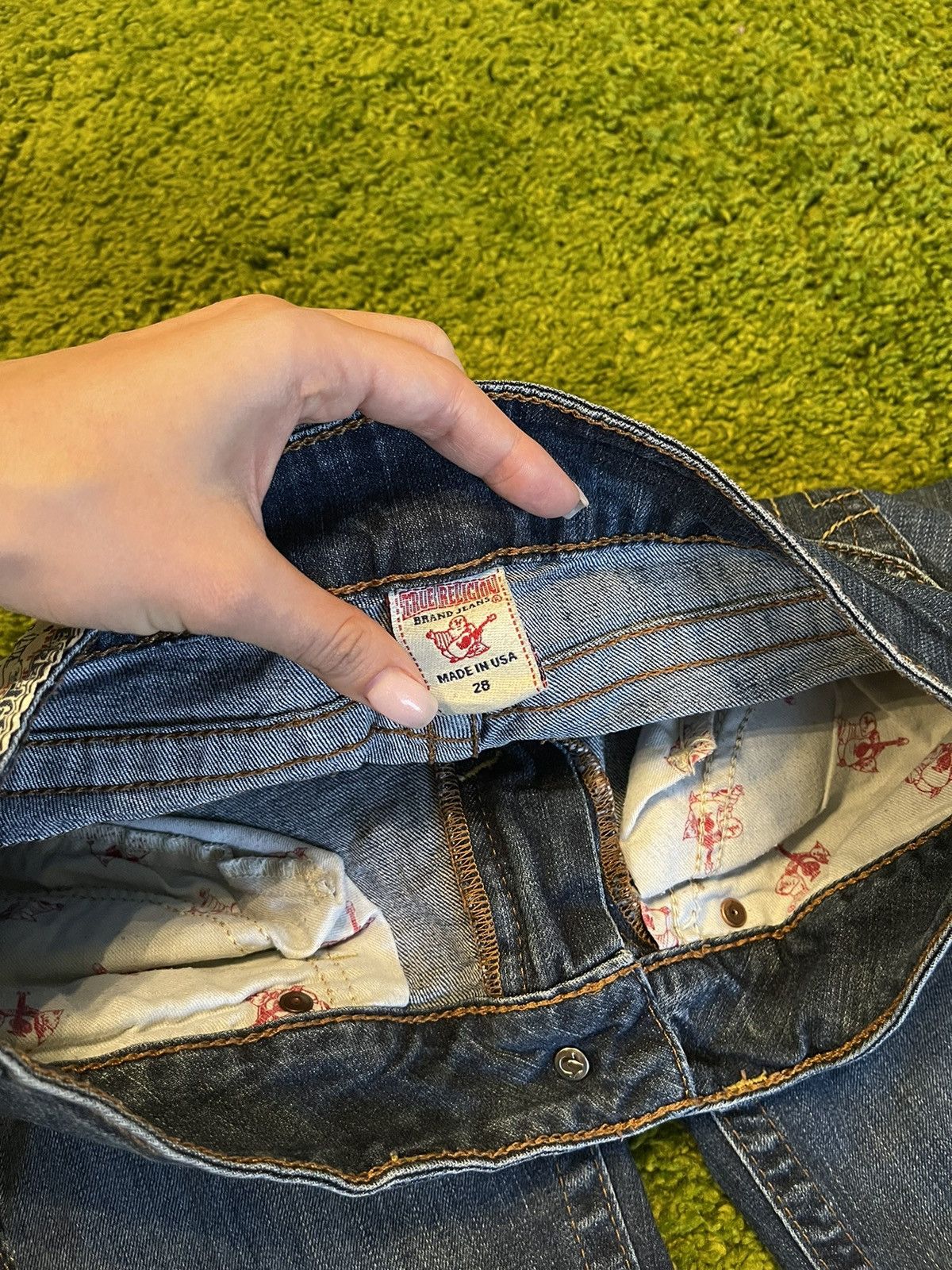 True Religion × Vintage 🇺🇸 True Religion 2000s vintage jeans denim Y2K made in USA Size 28" / US 6 / IT 42 - 4 Thumbnail