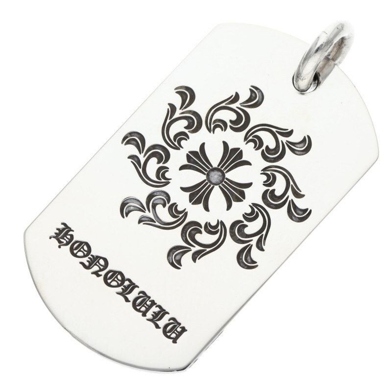 Chrome Hearts Limited Silver Dog Tag Necklace