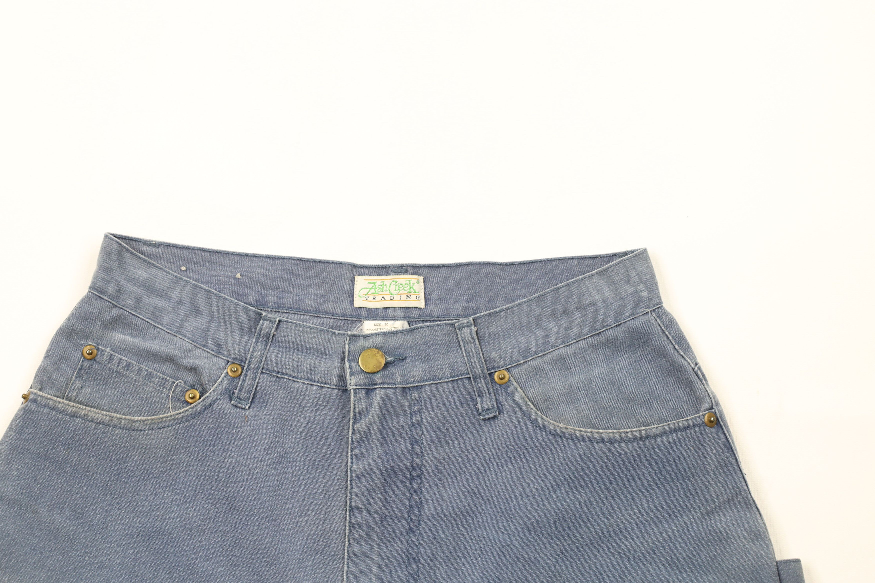 Vintage Vintage 90s Streetwear Baggy Stonewash Pigment Dye Shorts Size US 30 / EU 46 - 2 Thumbnail
