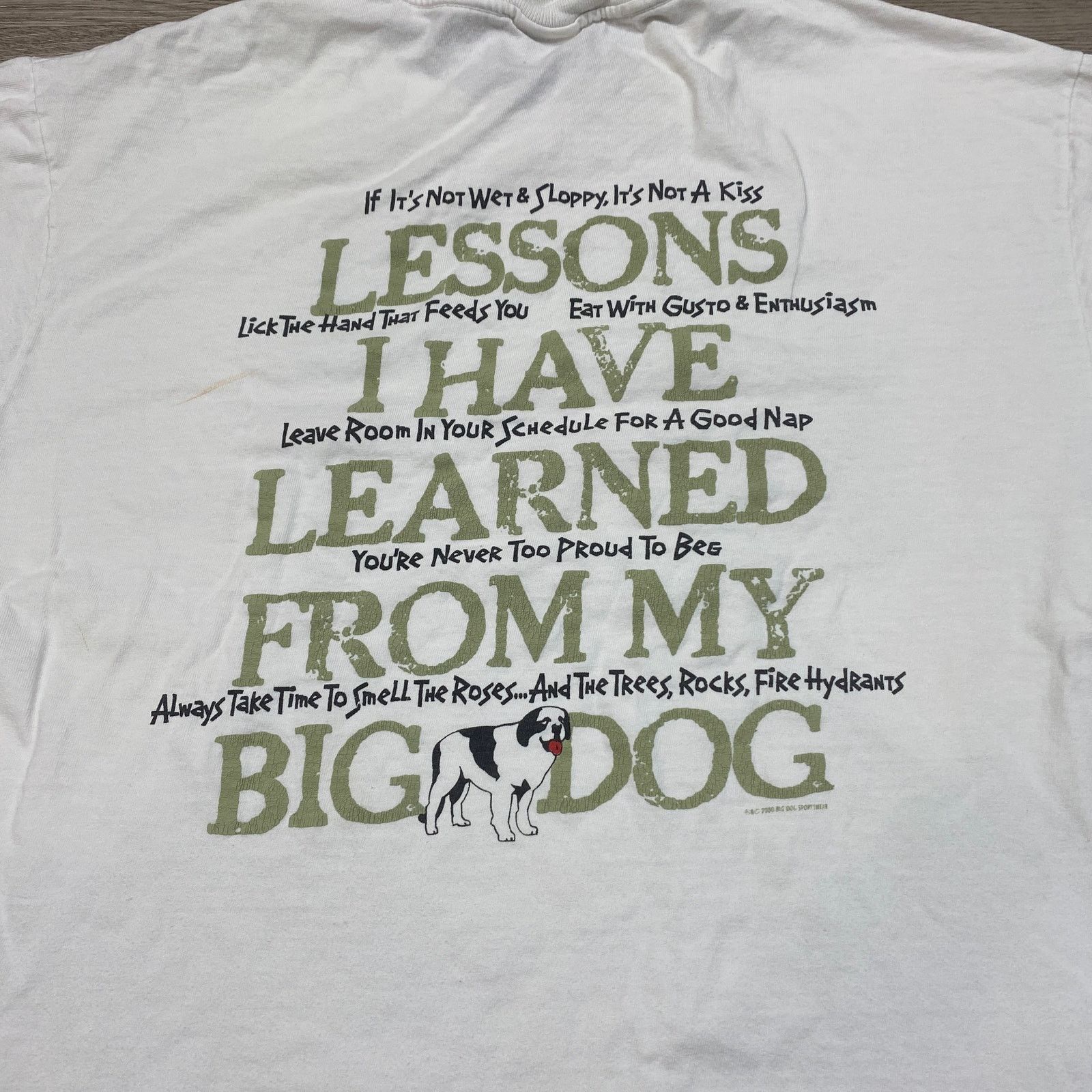 Big Dogs × Vintage Vintage Y2K Big Dogs Lesson I Learned T Shirt Men's Large Size US L / EU 52-54 / 3 - 4 Thumbnail