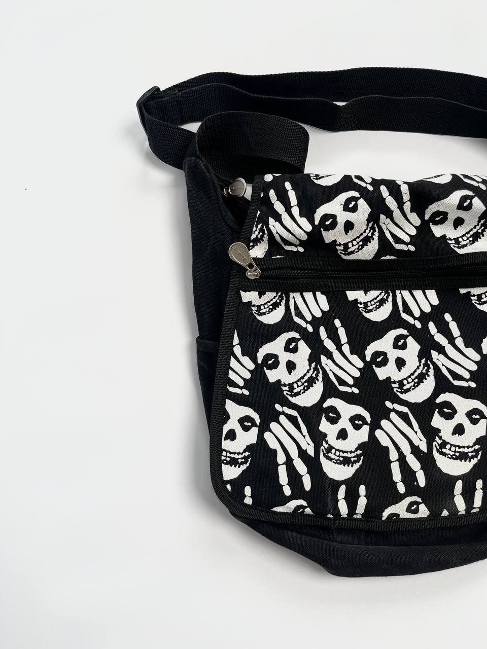 Misfits Vintage Misfits Band Monogram Black Shoulder Bag Size ONE SIZE - 2 Thumbnail