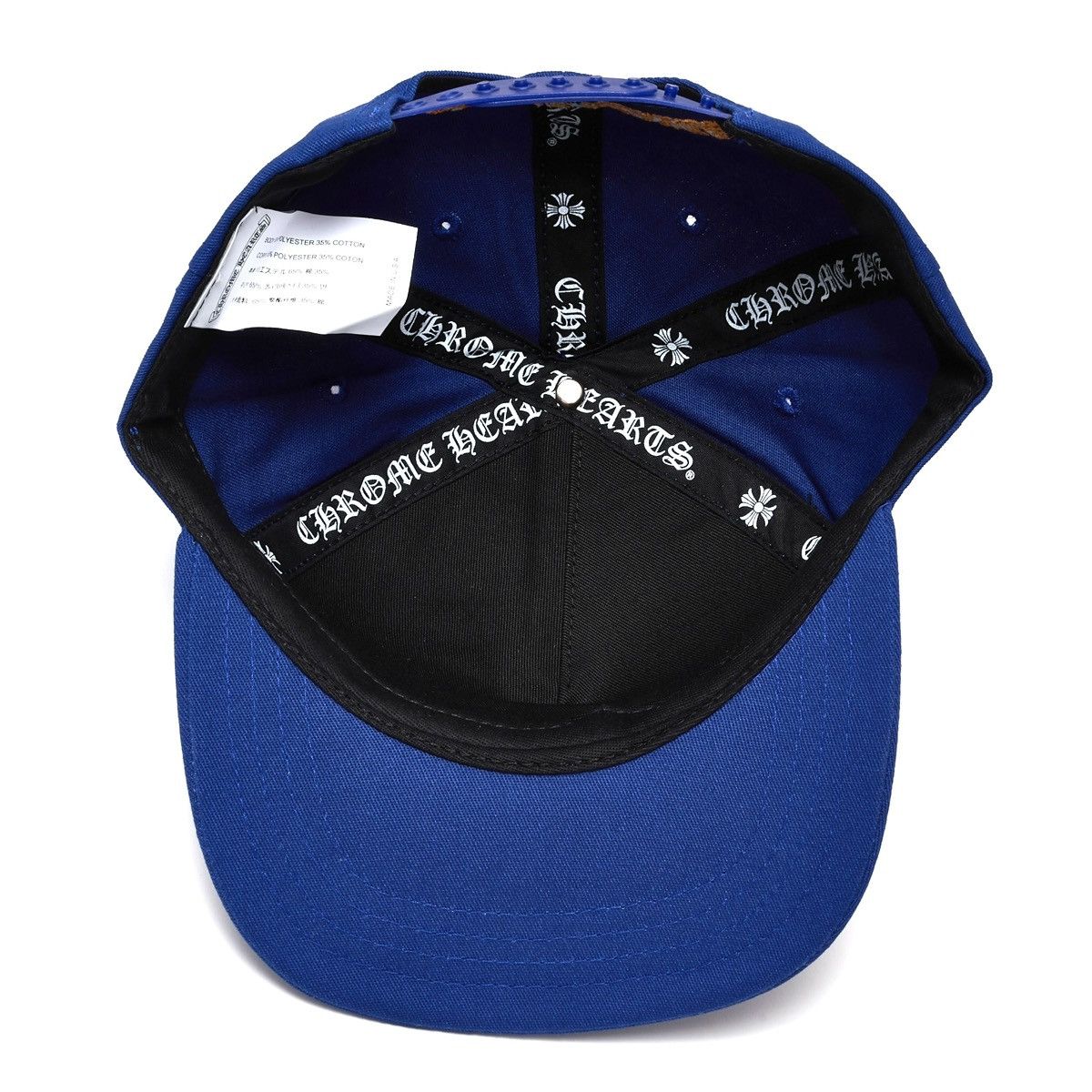 Chrome Hearts Embroidered CH Logo Baseball Hat Blue Orange Size ONE SIZE - 8 Thumbnail