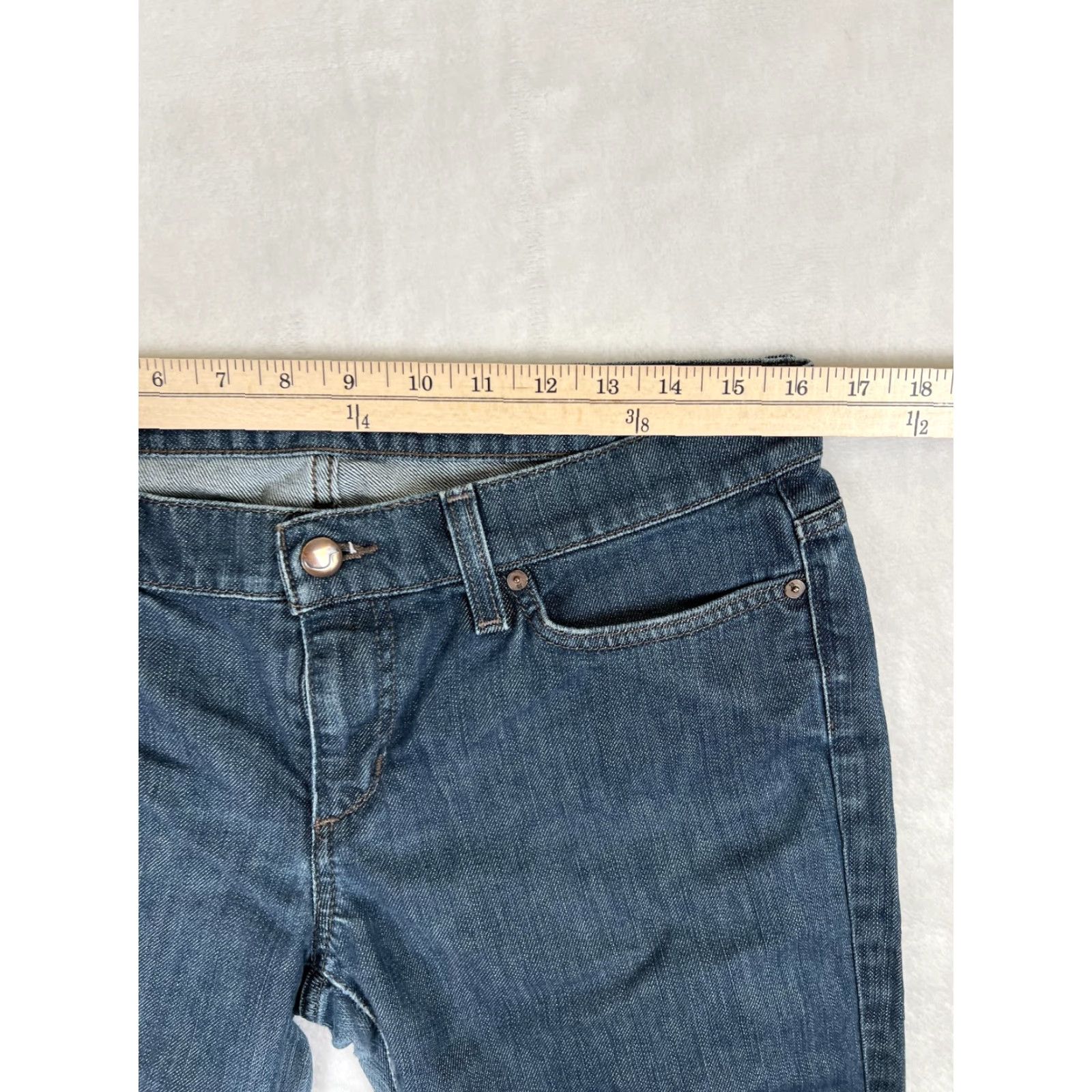 Vintage Joe's Jeans Womens 30 Blue Socialite Bootcut Denim Frayed Hem Casual Stretch Pockets Medium Wash Size 30" / US 8 / IT 44 - 7 Thumbnail