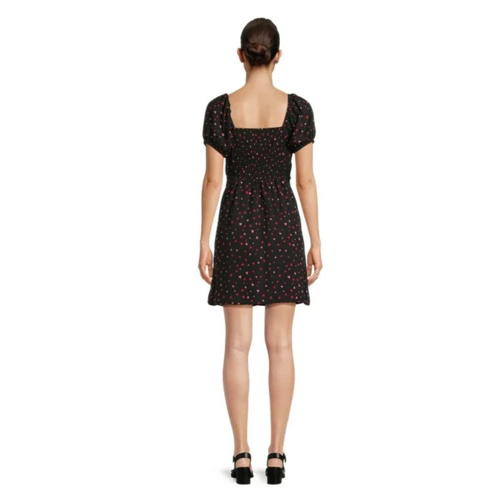 Madden NYC Madden Women's Junior's Corset Dress bust cups hearts print Size S / US 4 / IT 40 - 2 Thumbnail