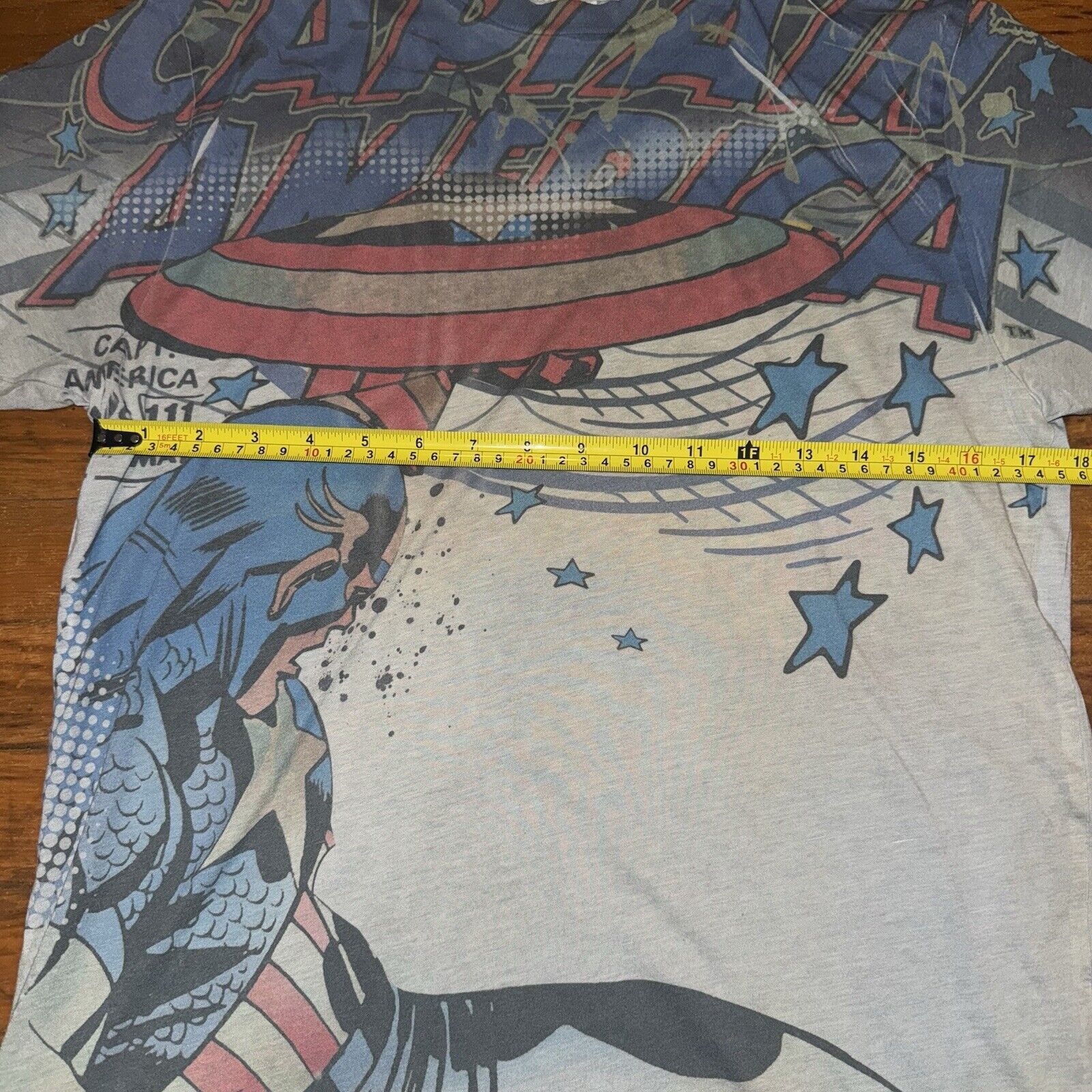 Marvel Comics Y2K Captain America Graphic AOP Tee T-Shirt Size M Superhero Size US M / EU 48-50 / 2 - 4 Thumbnail