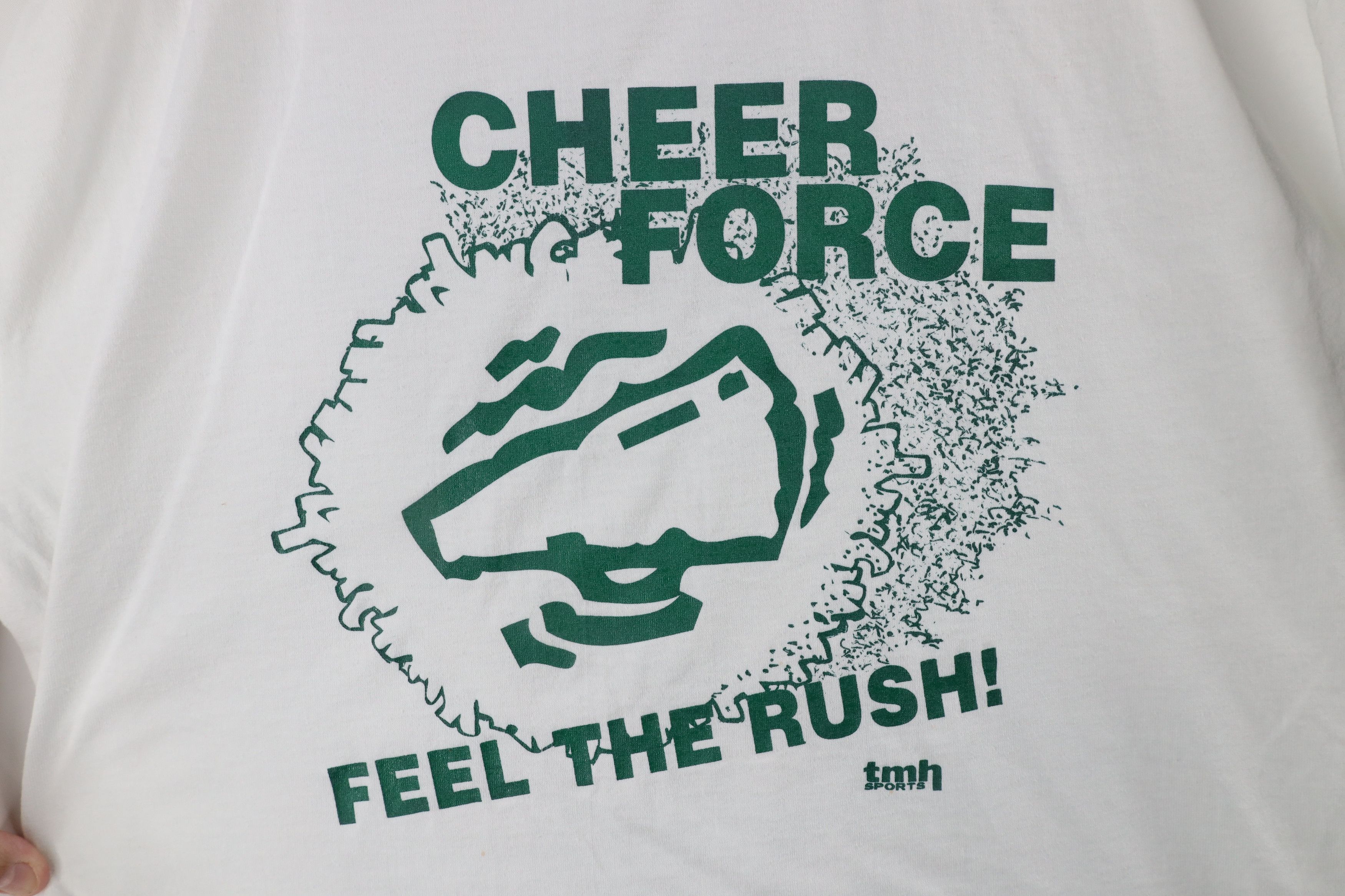Vintage Vintage 90s Cheer Force Cheerleader Short Sleeve T-Shirt Size XL / US 12-14 / IT 48-50 - 4 Thumbnail