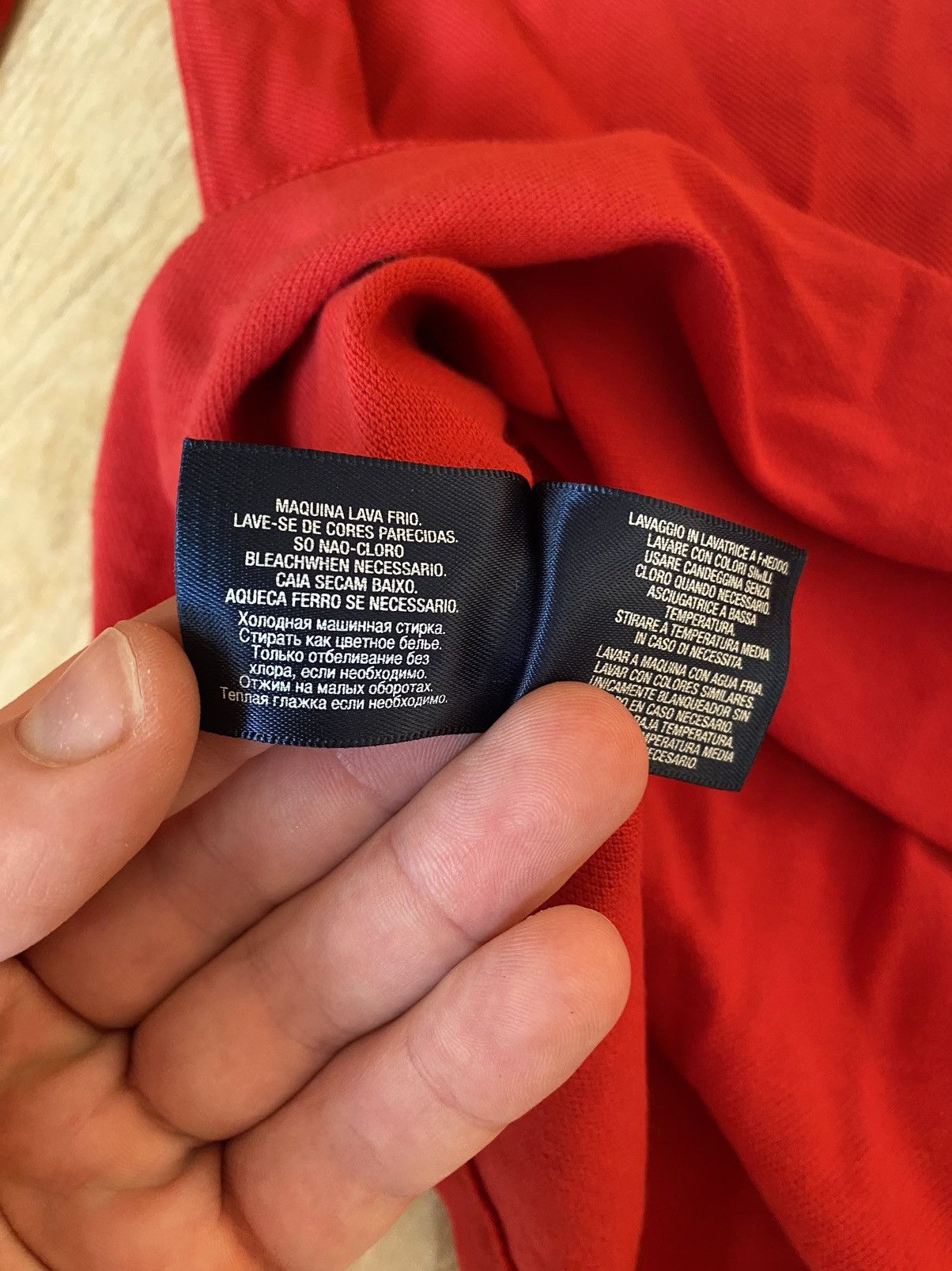 Polo Ralph Lauren × Vintage Polo Ralph Lauren distressed rugby sweatshirt Size US S / EU 44-46 / 1 - 14 Thumbnail