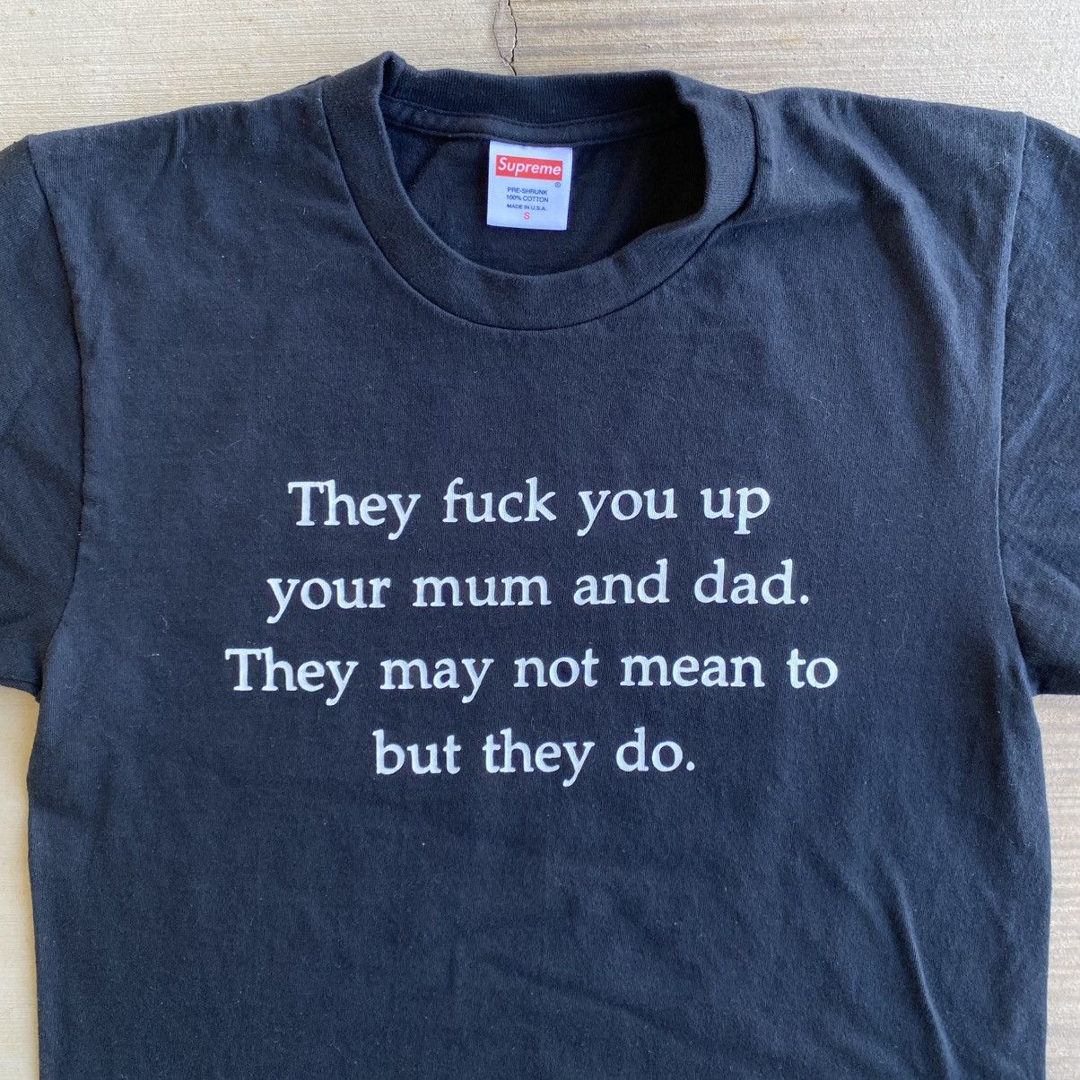 Supreme Supreme They F*** You Up T-Shirt Black 2016 Vintage Designer Size US S / EU 44-46 / 1 - 7 Thumbnail