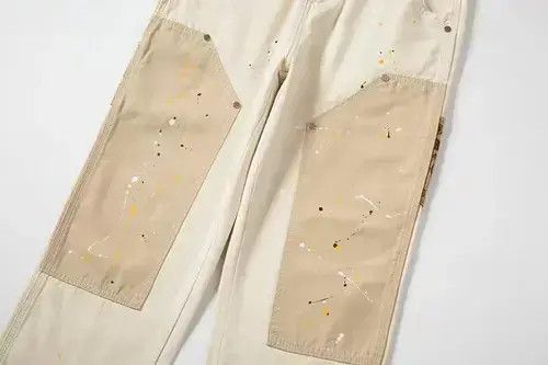 Other Hip Hop Khaki Cashew Flower Overalls Ink Size US 30 / EU 46 - 4 Thumbnail