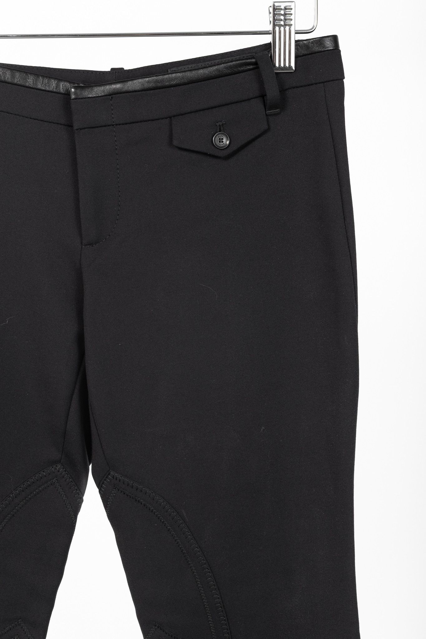 Gucci Gucci PF/13 Cotton-Blend Leather-Trim Cropped Riding Pants Size 26" / US 2 / IT 38 - 5 Thumbnail