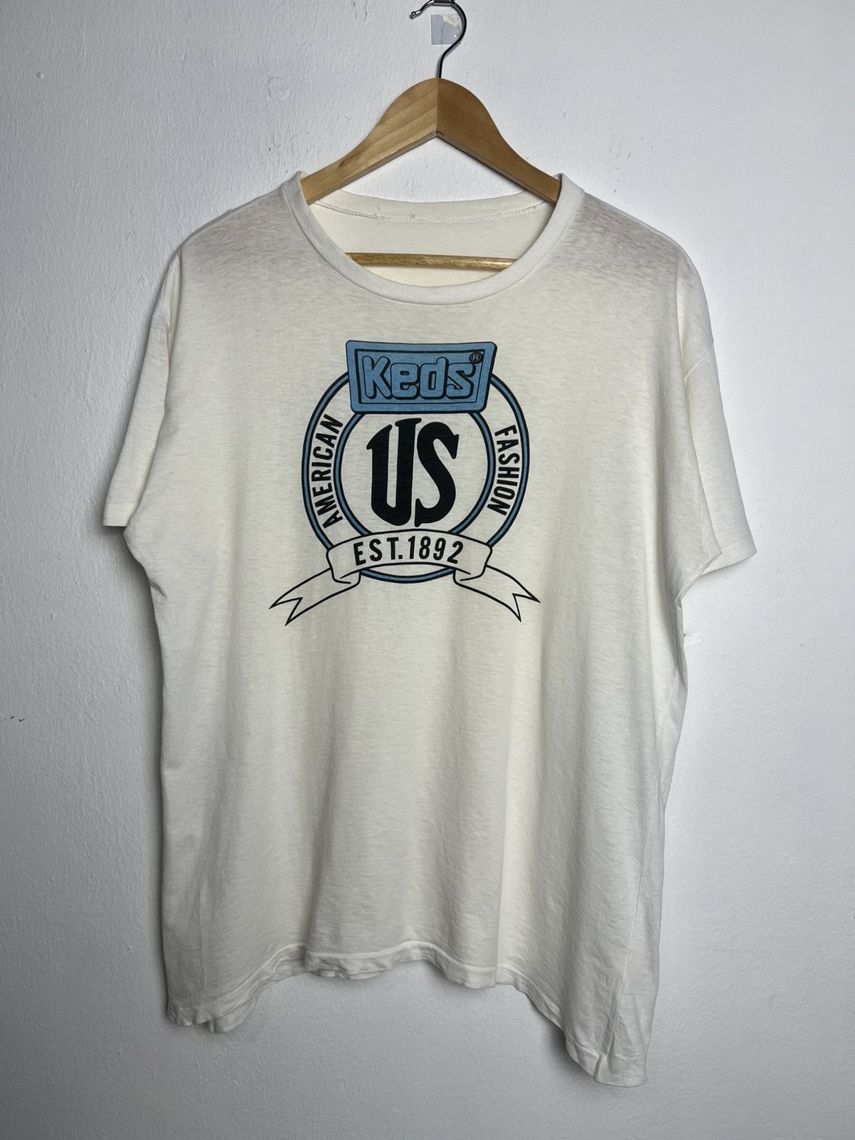 Keds Vintage Keds US American Fashion Tee Size US L / EU 52-54 / 3 - 1 Thumbnail