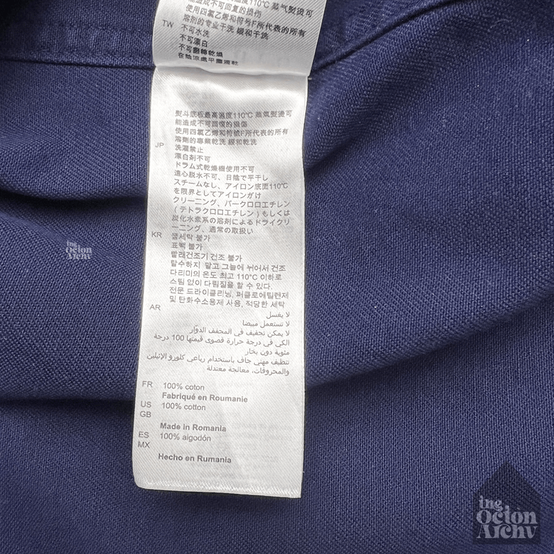 Sandro Size XL Sandro Cotton Overshirt 'Dark Blue' V7385S Pre-Owned Size US XL / EU 56 / 4 - 7 Thumbnail