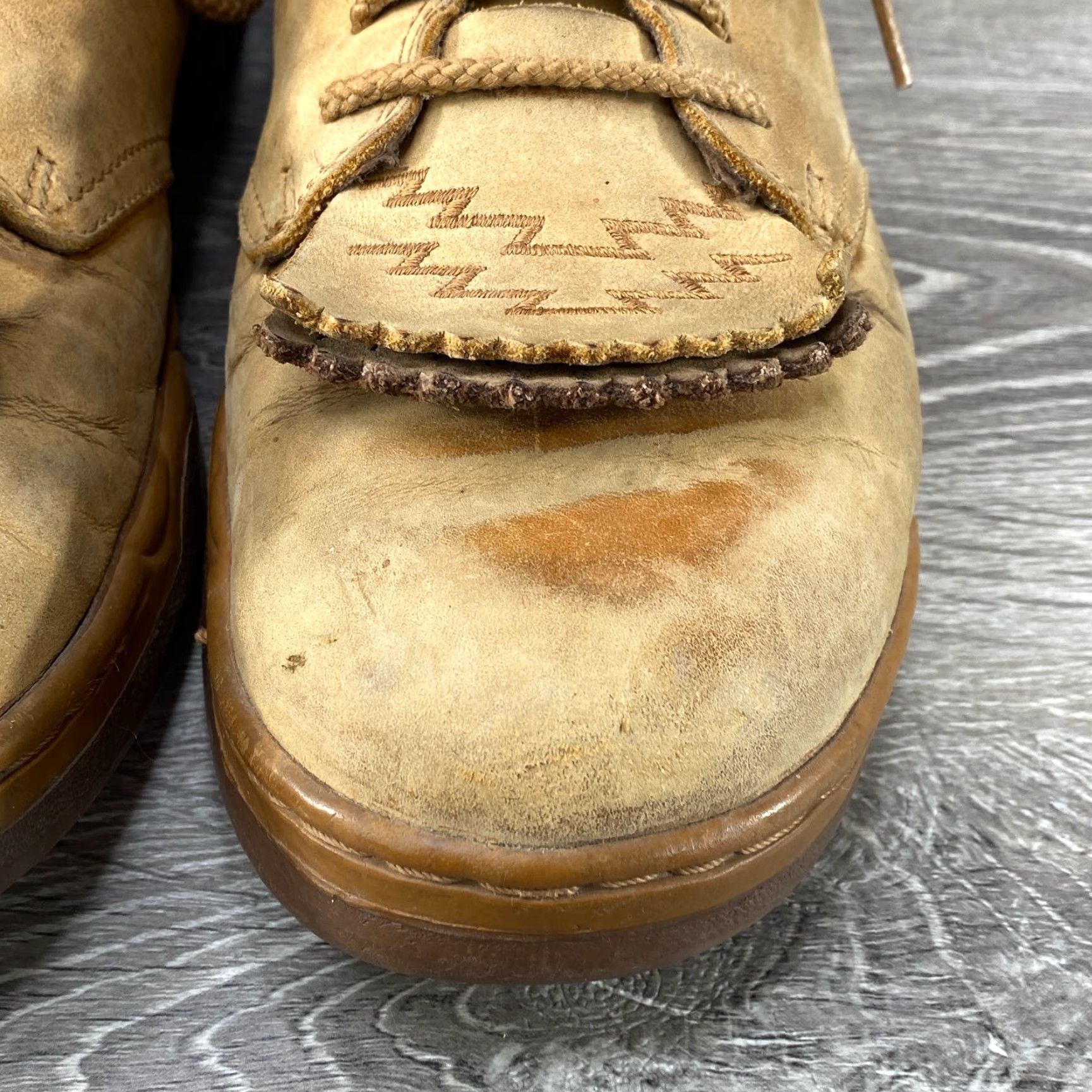 Roper Roper Horseshoes Mens 8.5 Cowboy Boots Brown Leather Lace Up Kiltie Boot Size US 8 / EU 41 - 5 Thumbnail