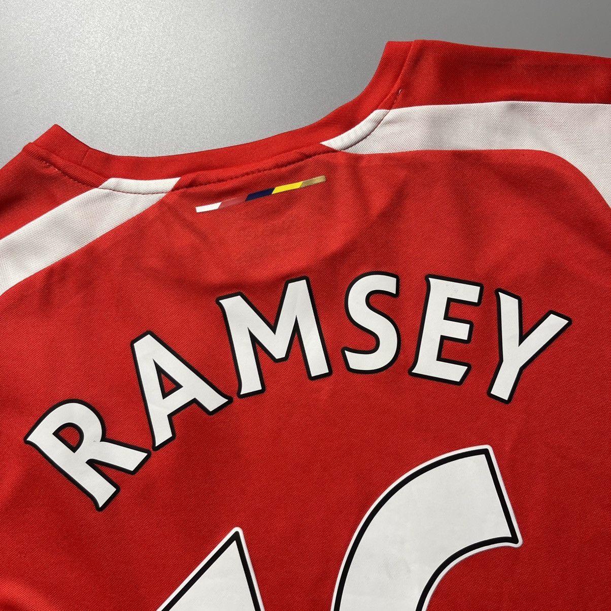 Puma × Vintage WOMENS ARSENAL PUMA 2014/2015 SOCCER HOME JERSEY #16 RAMSEY Size M / US 6-8 / IT 42-44 - 10 Thumbnail