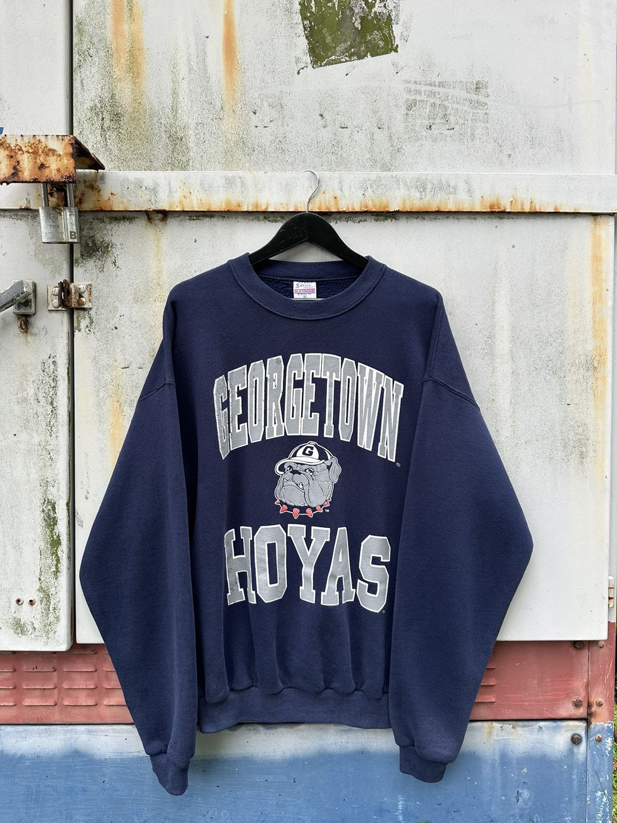 Vintage Vintage 90’s Georgetown Hoyas Baseball Crewneck Size US L / EU 52-54 / 3 - 2 Thumbnail