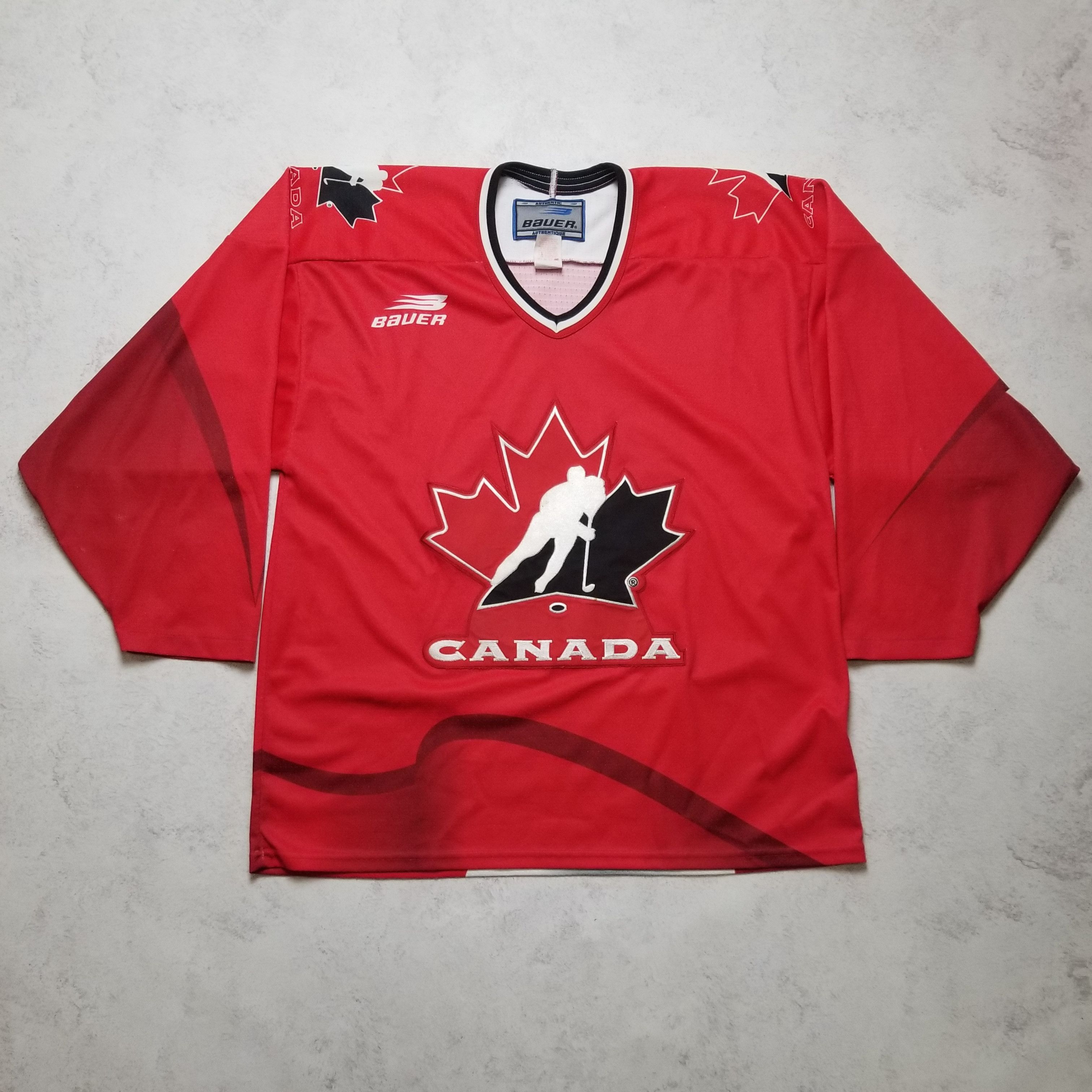 Other VTG 90 Olympic Team Canada Bauer AUTHENTIC Hockey #22 Jersey Size US L / EU 52-54 / 3 - 1 Thumbnail