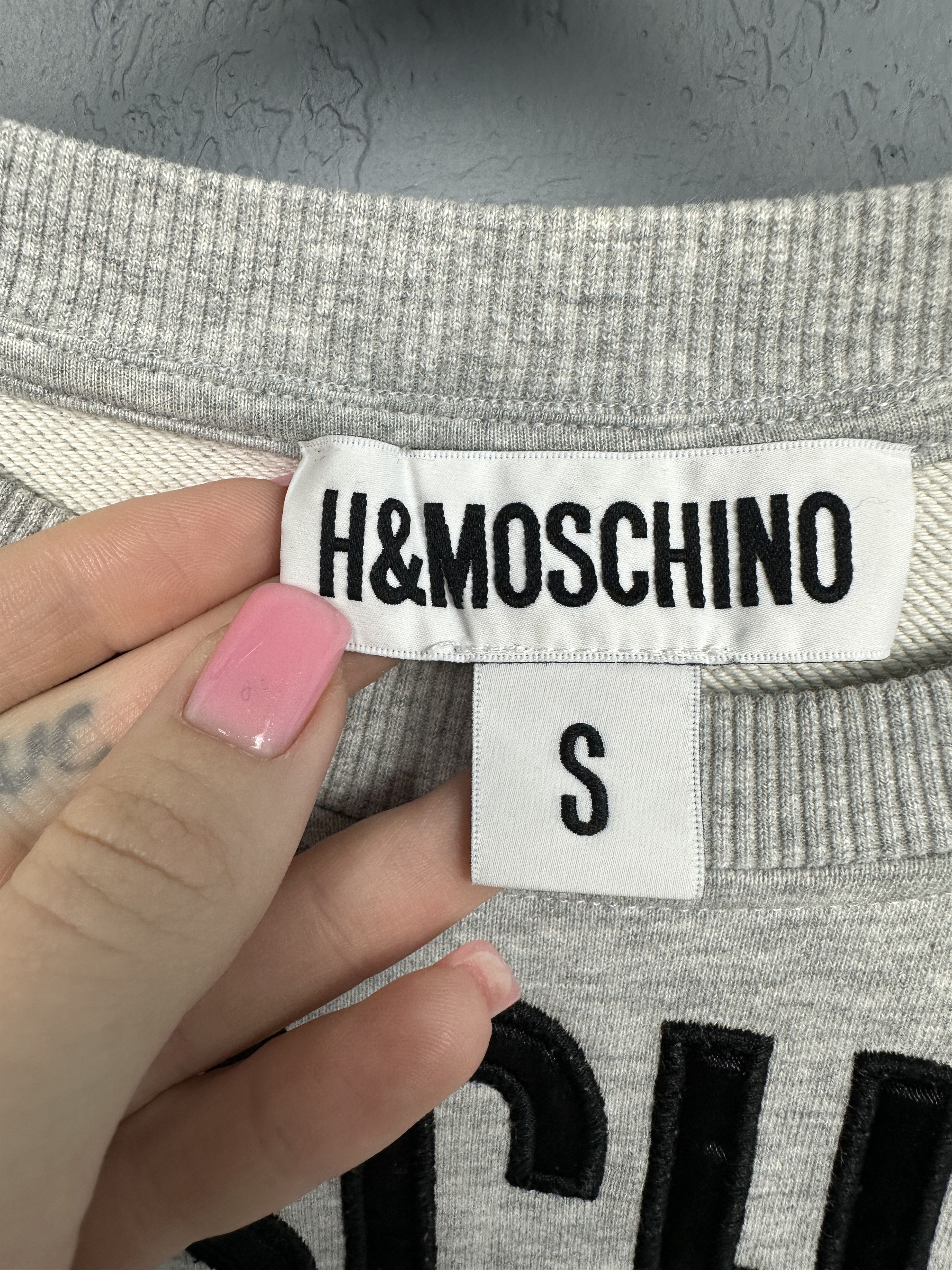 Moschino Limited Edition H&M x Moschino Grey Mickey Mouse Sweatshirt Size S / US 4 / IT 40 - 4 Thumbnail