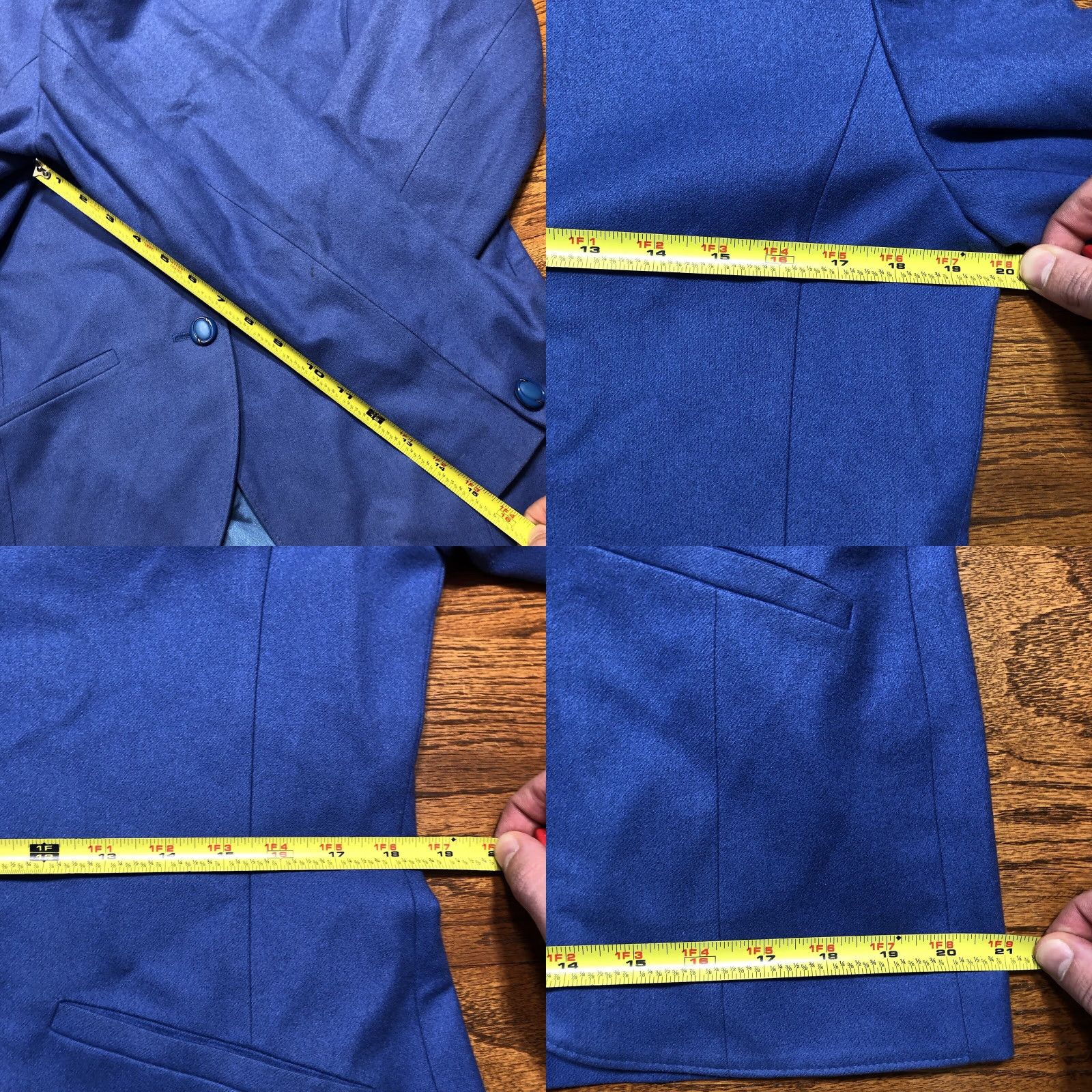 Pendleton VINTAGE Pendleton Womens 100% Virgin Wool 3 Button Blaze Jacket Blue Tag 12 Size XL / US 12-14 / IT 48-50 - 8 Thumbnail