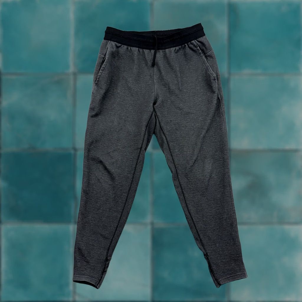 Nike Nike Yoga Dri-FIT Jogger Pants Mens M Black Heather Waist 32in Cotton Polyester Fleece Pockets Logo Athleisure City Sports Tapered Regular You know? Size US 31 - 1 Thumbnail