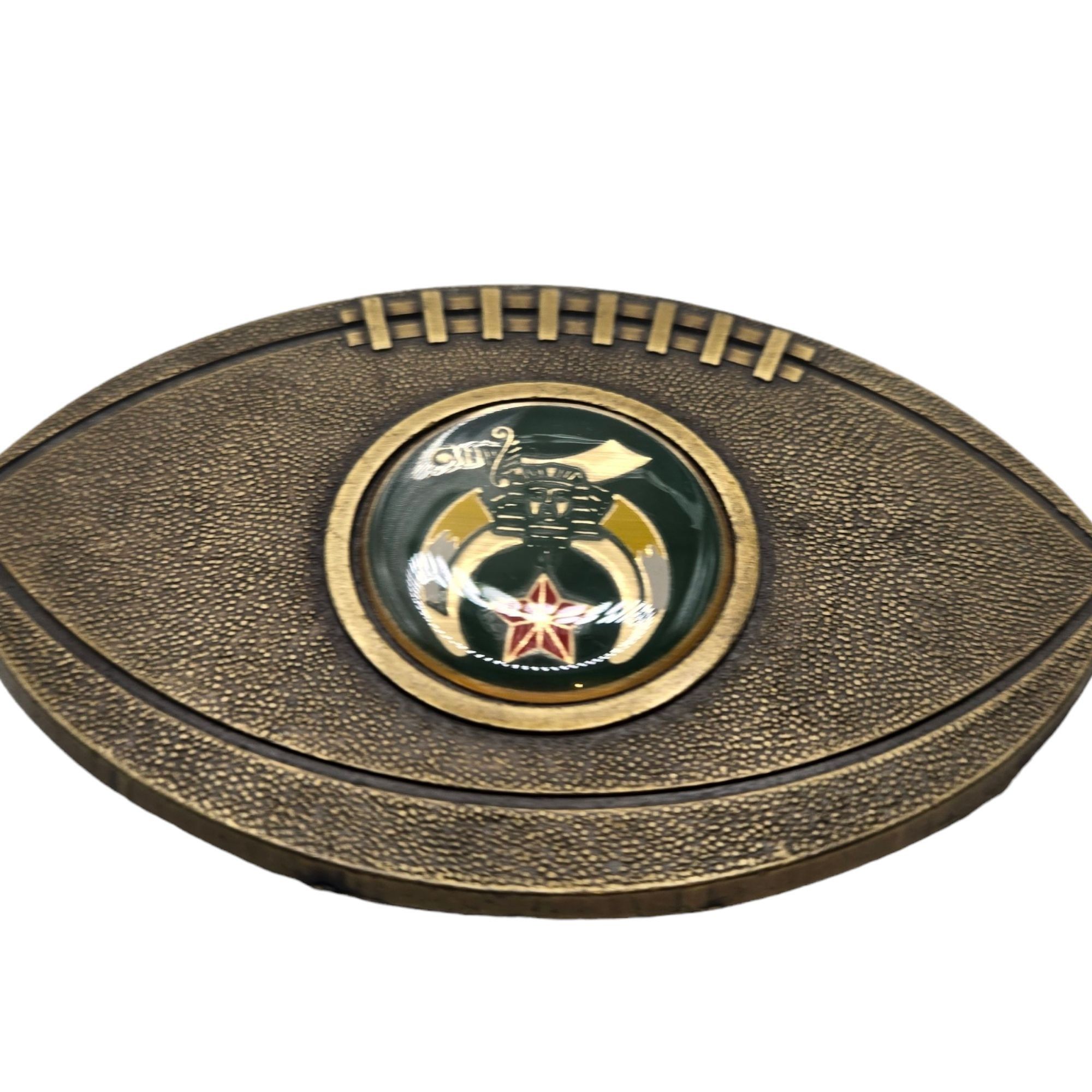 Vintage Vintage Shriners Masonic Football Belt Buckle Fraternal Orga Size ONE SIZE - 9 Thumbnail