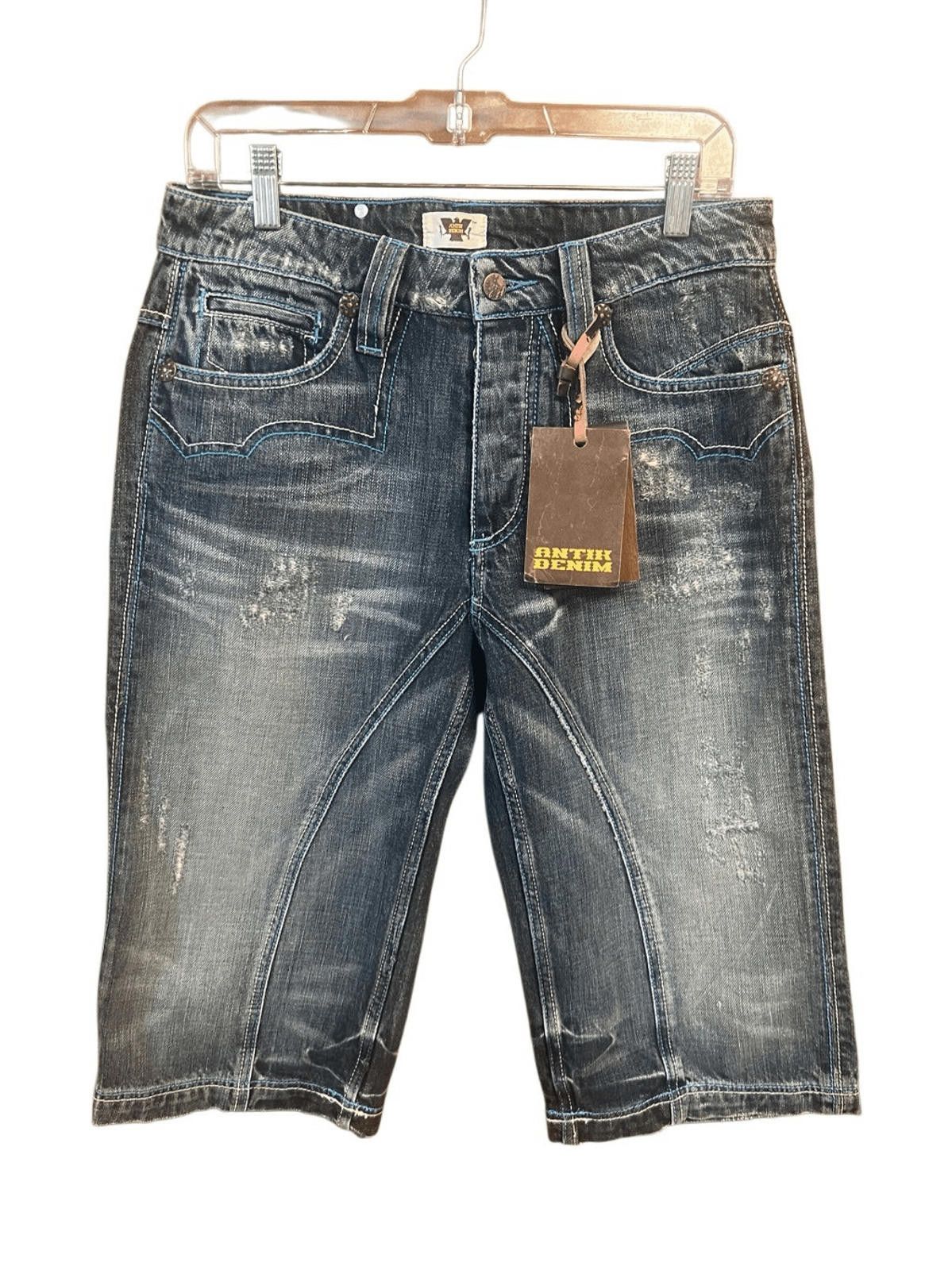 Antik Denim ANTIK Denim Button Fly embroidered Capri jeans Sz 29 NWT Size 29" - 1 Thumbnail
