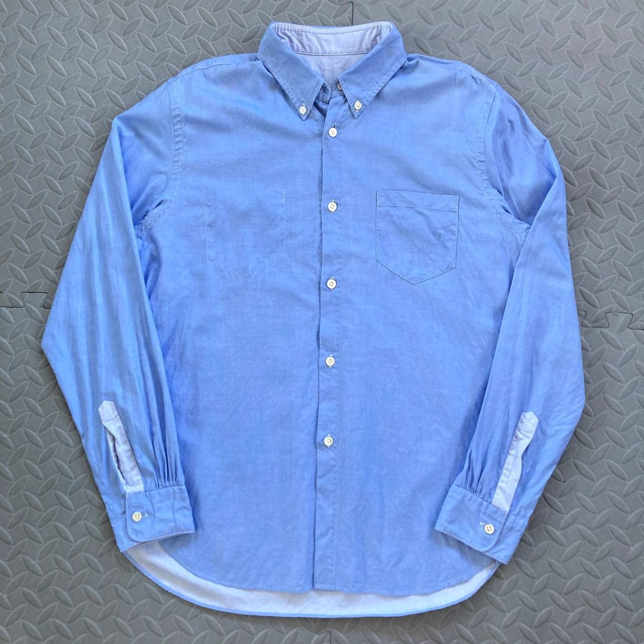 Junya Watanabe 2018 Reversible Contrast Stitch Button-Down Shirt Size US M / EU 48-50 / 2 - 2 Thumbnail