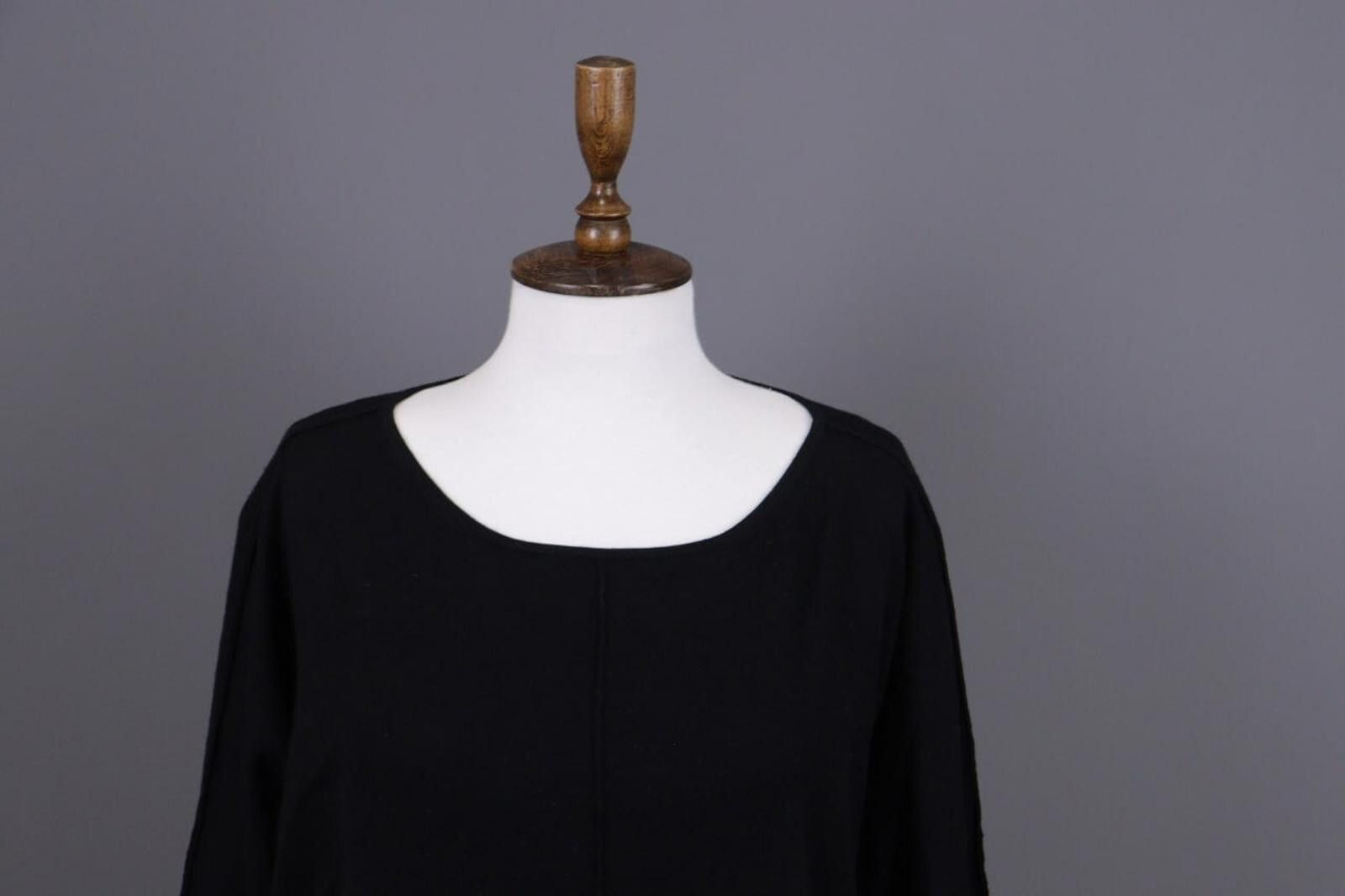 Escada LAUREL Black Lagenlook Relaxed Sweater Size I 48 / USA 12 Size XL / US 12-14 / IT 48-50 - 2 Thumbnail