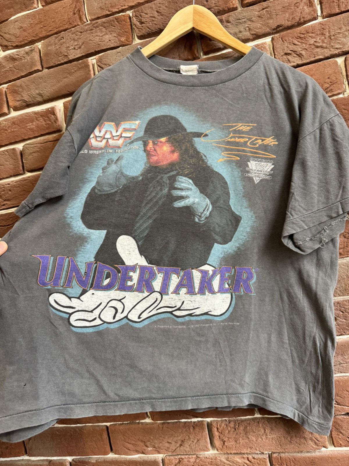 Vintage Vintage Undertaker t shirt 1992 WWF 90s WWE wrestling M Size US M / EU 48-50 / 2 - 3 Thumbnail