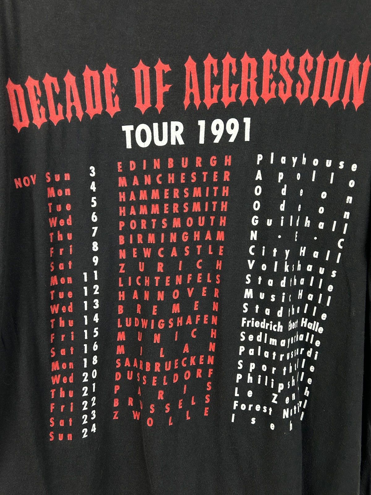 Band Tees Vintage Slayer 1991 Decade Of Aggression Brockum Tour Tee Size US M / EU 48-50 / 2 - 8 Thumbnail