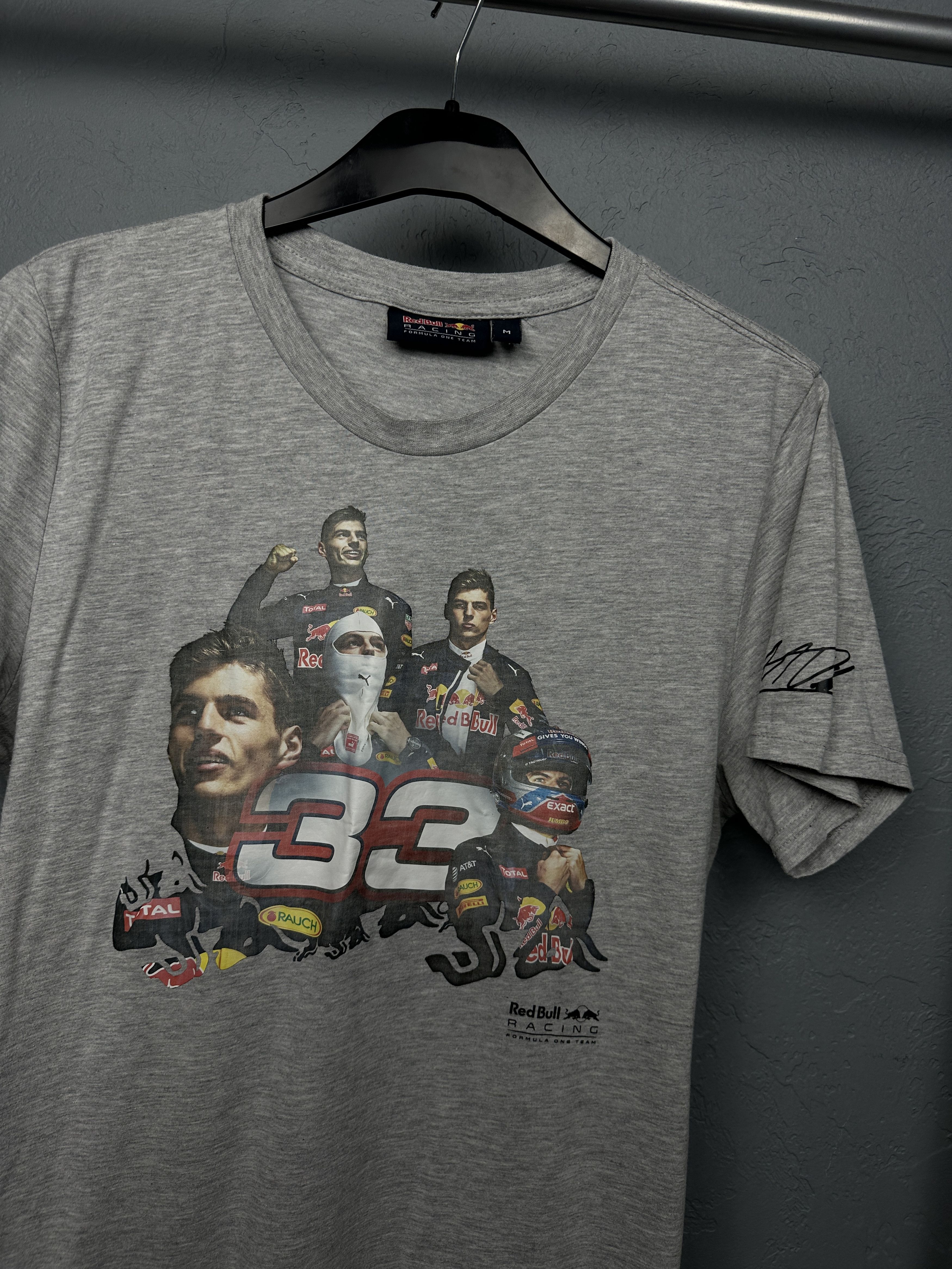Formula 1 Max Verstappen Red Bull Racing Team Formula 1 Mens T-Shirt Size US M / EU 48-50 / 2 - 2 Thumbnail