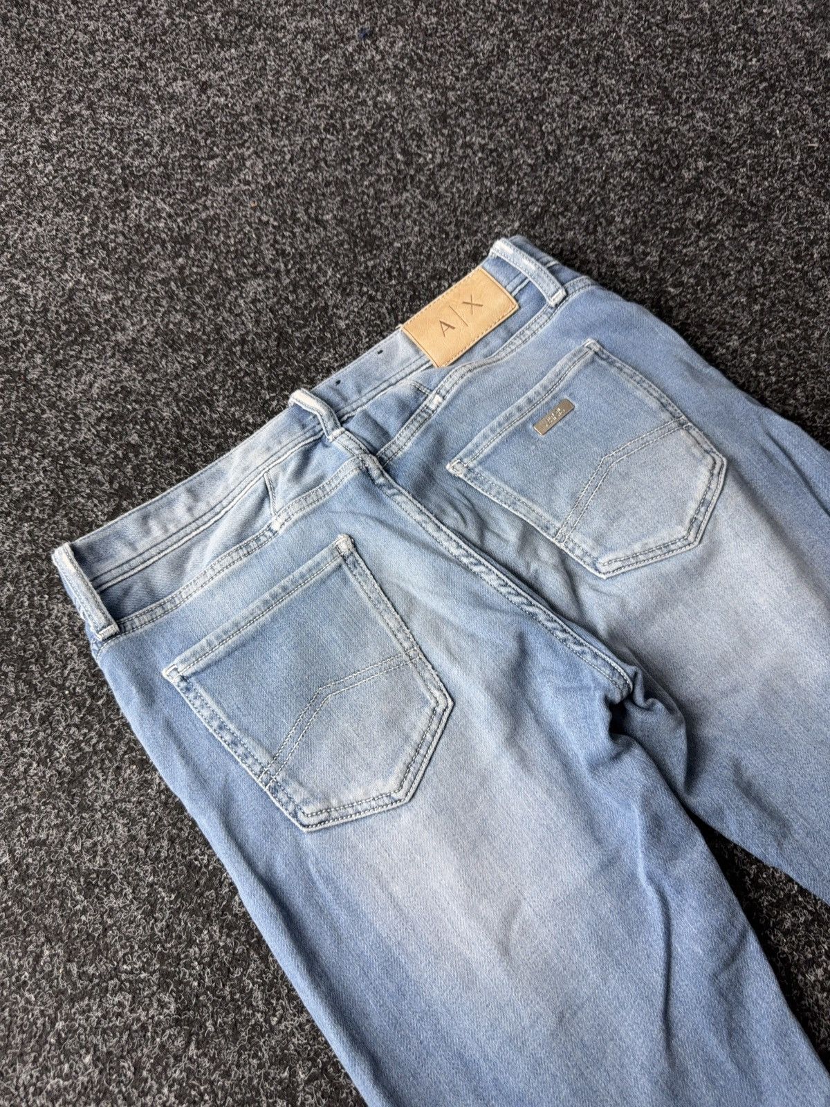Armani Exchange Vintage 00s Emporio Armani Italy Y2K Distressed Jeans W30 Size US 30 / EU 46 - 13 Thumbnail