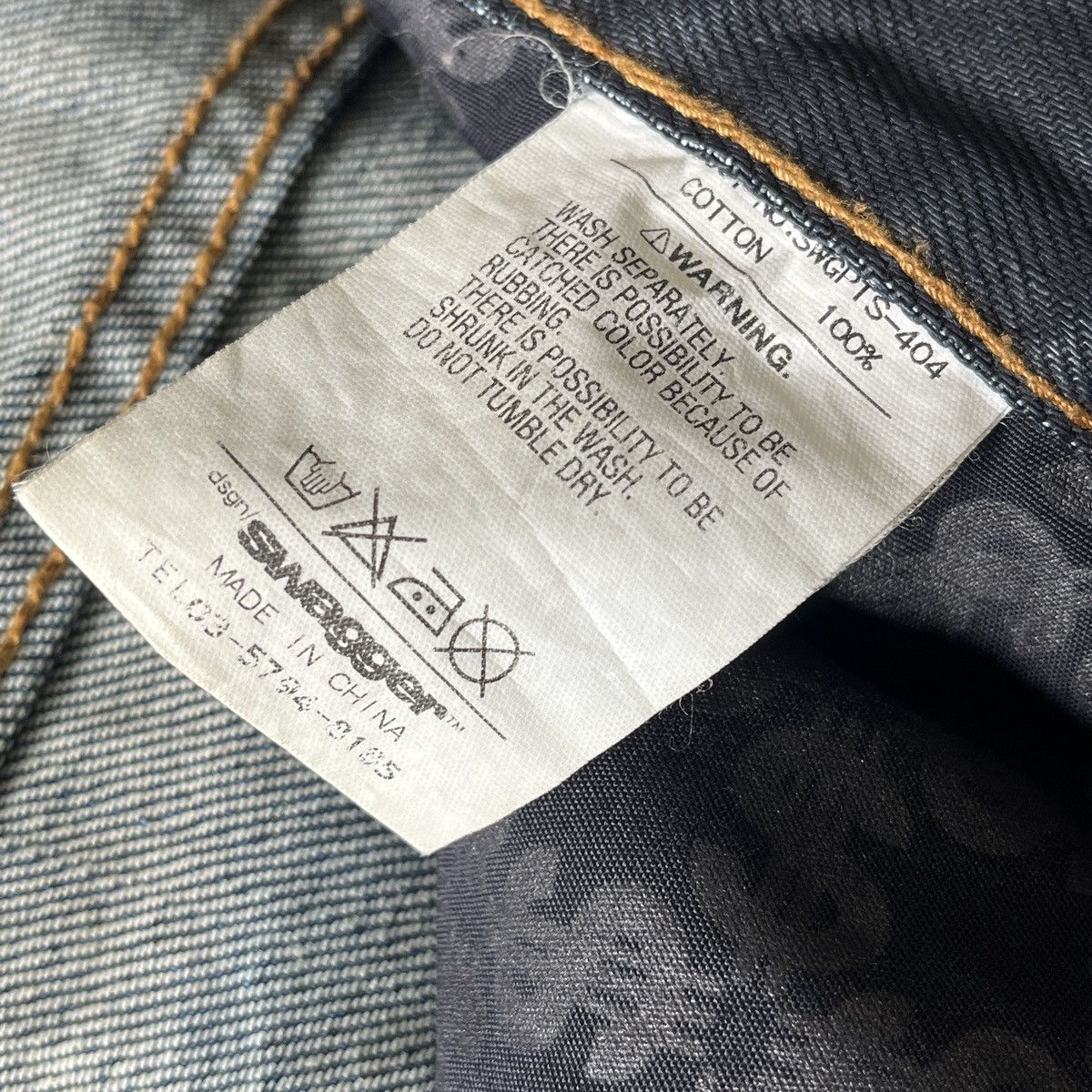 Swagger Acid Wash Faded Black Swagger Buttons Denim Size US 34 / EU 50 - 16 Thumbnail