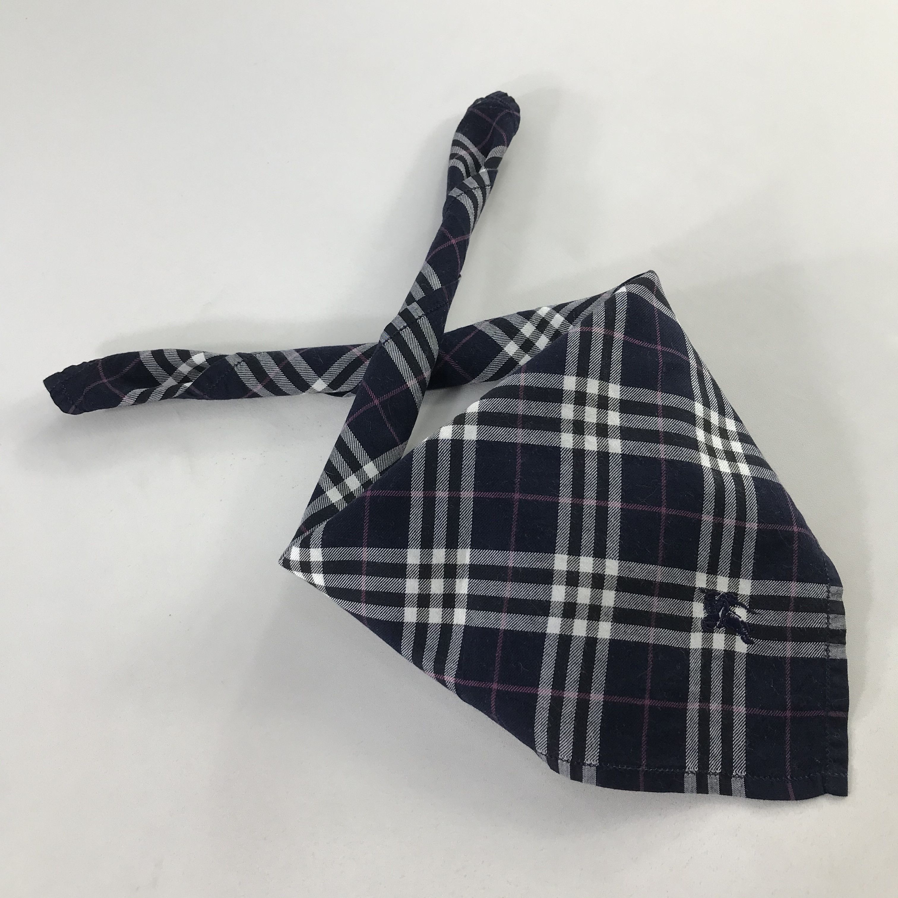 Burberry × Vintage Burberry Bandana / Handkerchief / Neckerchief - S1073 Size ONE SIZE - 4 Thumbnail
