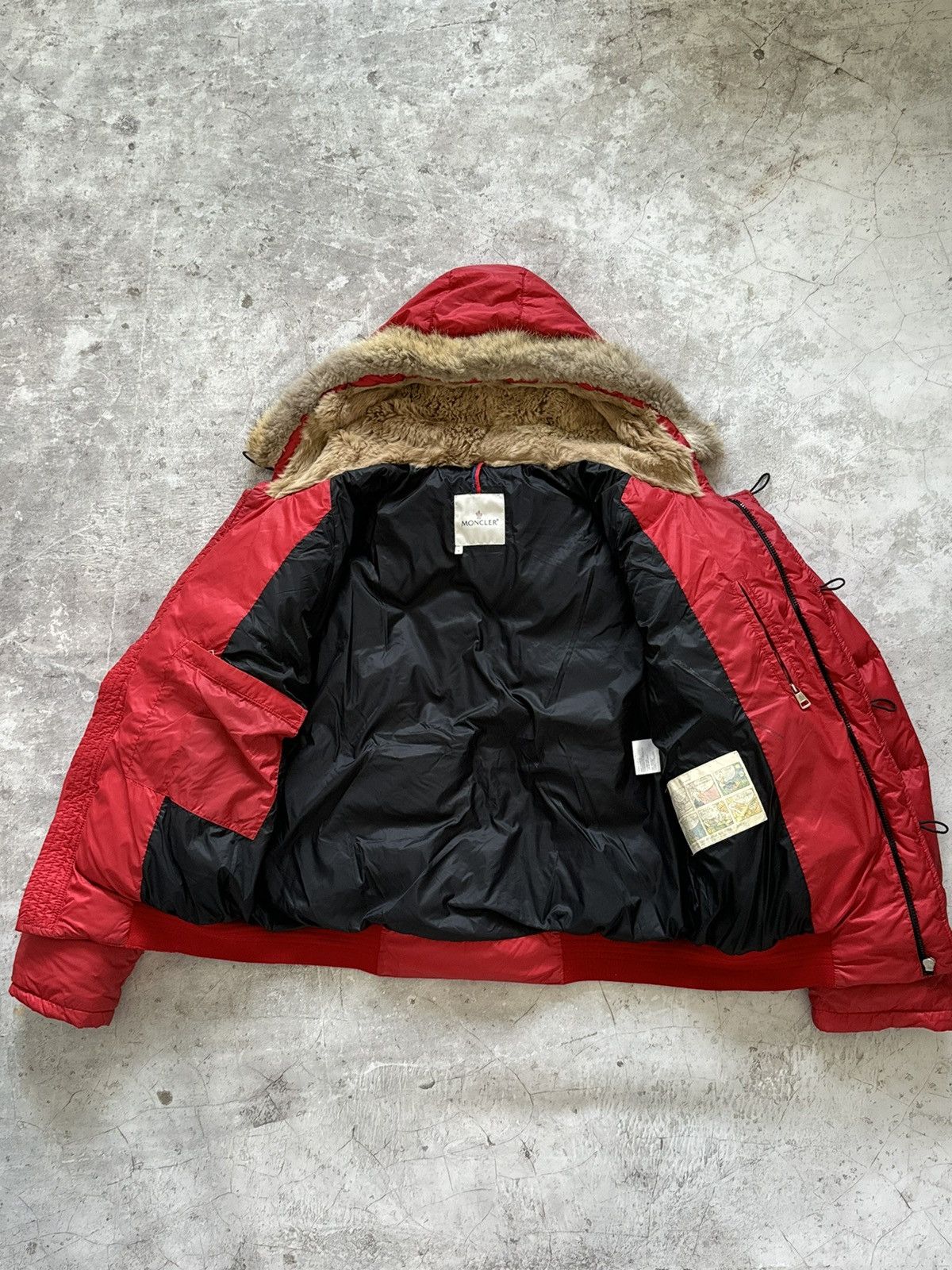 Moncler Moncler Bulgarie red puffer jacket with fur Size US XL / EU 56 / 4 - 5 Thumbnail