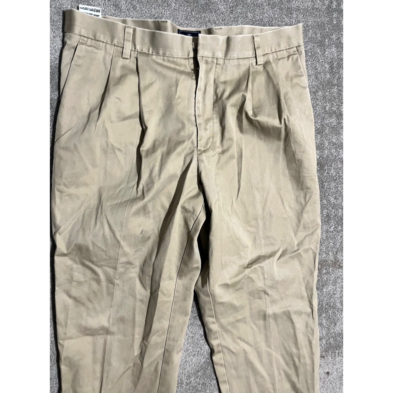 Dockers DOCKERS Classic Fit Chinos Pants 36 Men's Regular Black Solid 100% Cotton 29in Inseam 38x30 Vintage No Mens Size US 36 / EU 52 - 4 Thumbnail