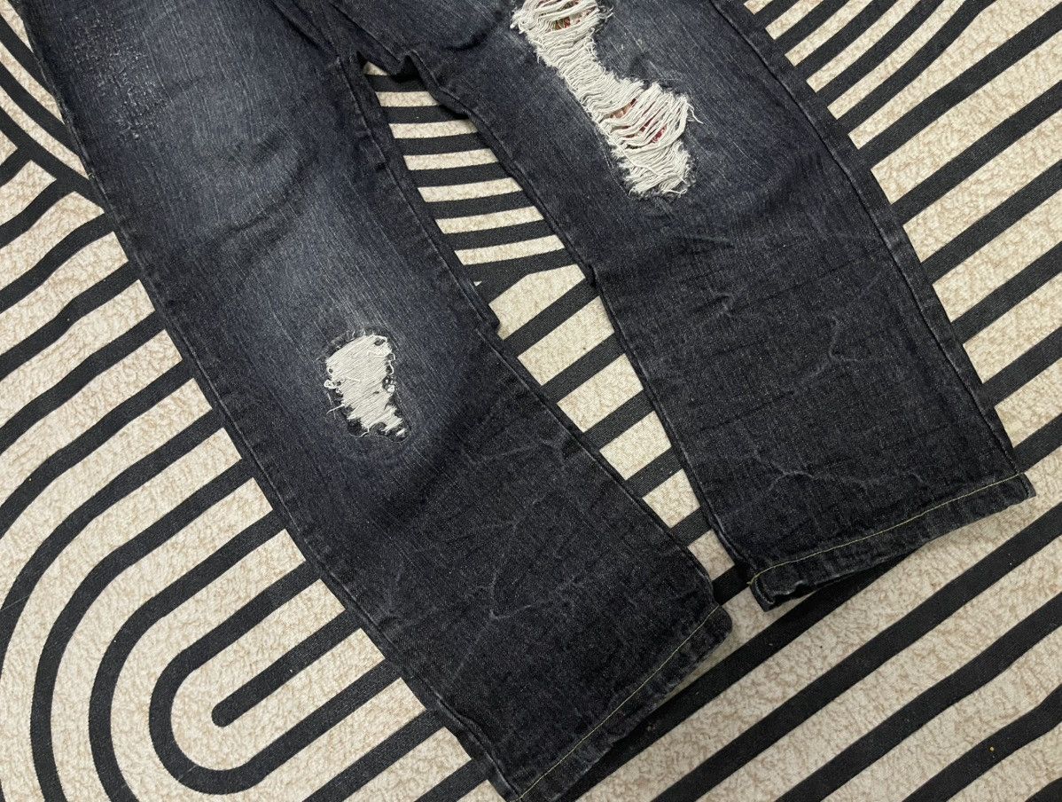 20471120 2000s GUMU BORO SHASHIKO DISTRESSED JEANS RARE DESIGN Size US 29 - 4 Thumbnail