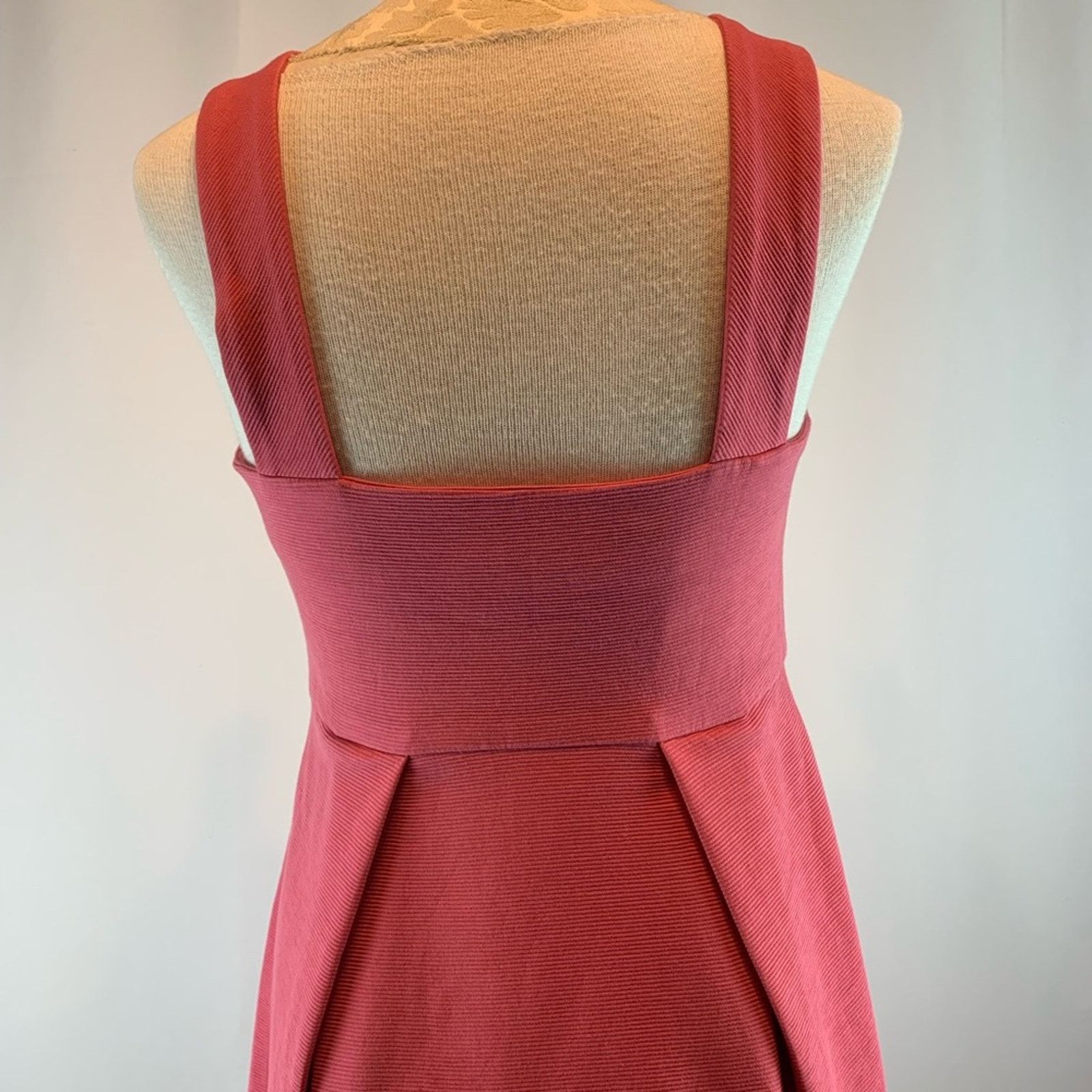 Banana Republic Banana Republic Sleeveless Corded Knit Dress Coral Size 12 P Size XL / US 12-14 / IT 48-50 - 5 Thumbnail