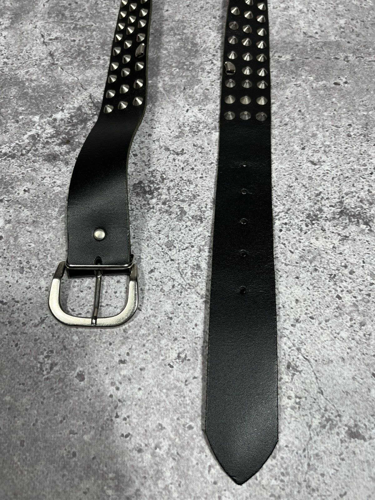 Japanese Brand Vintage Y2k Leather Punk metallic rock belt Size ONE SIZE - 3 Thumbnail