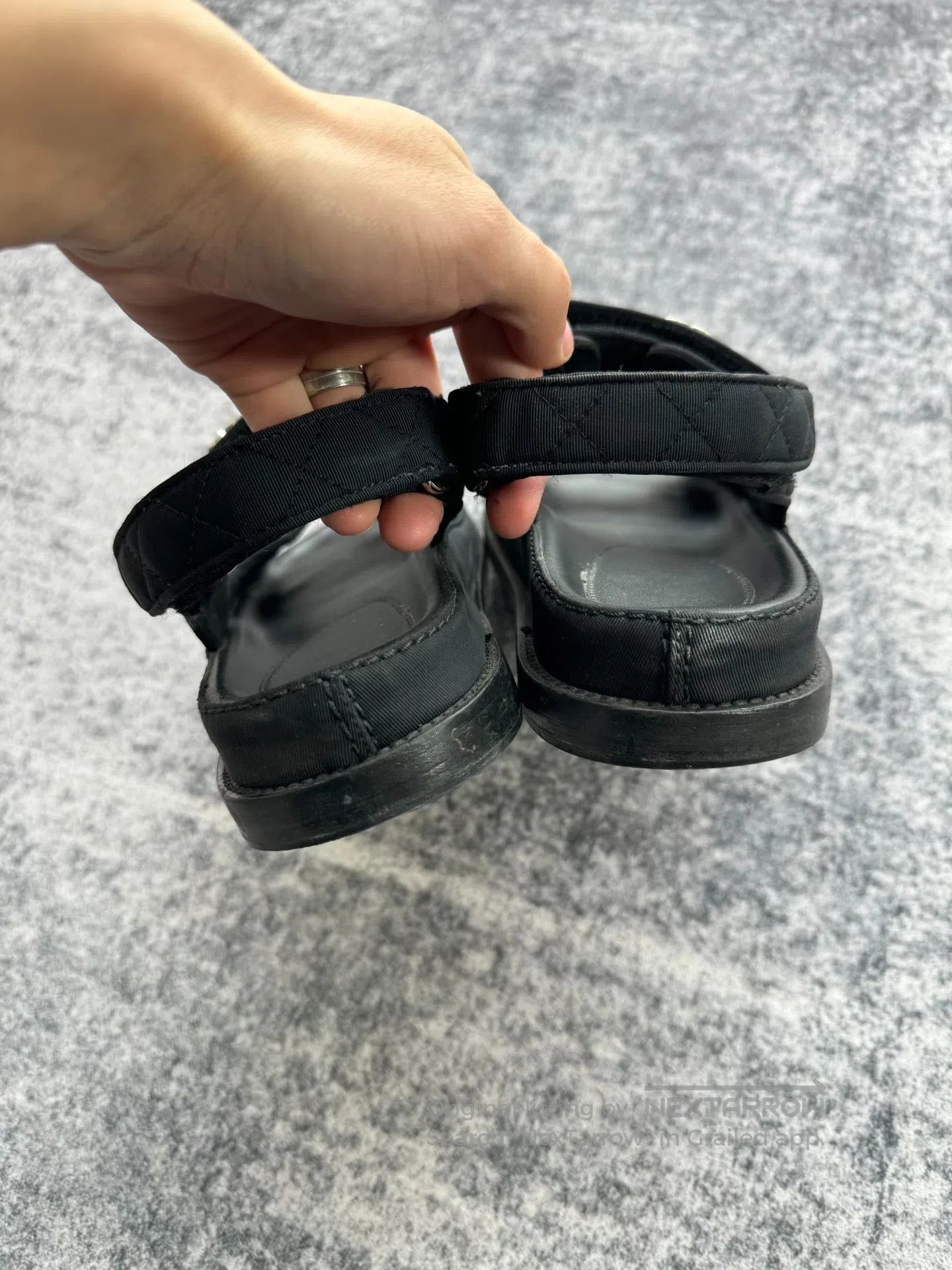 Chanel Chanel Crystal Logo Velcro Sandals| Size US 6 / IT 36 - 6 Thumbnail