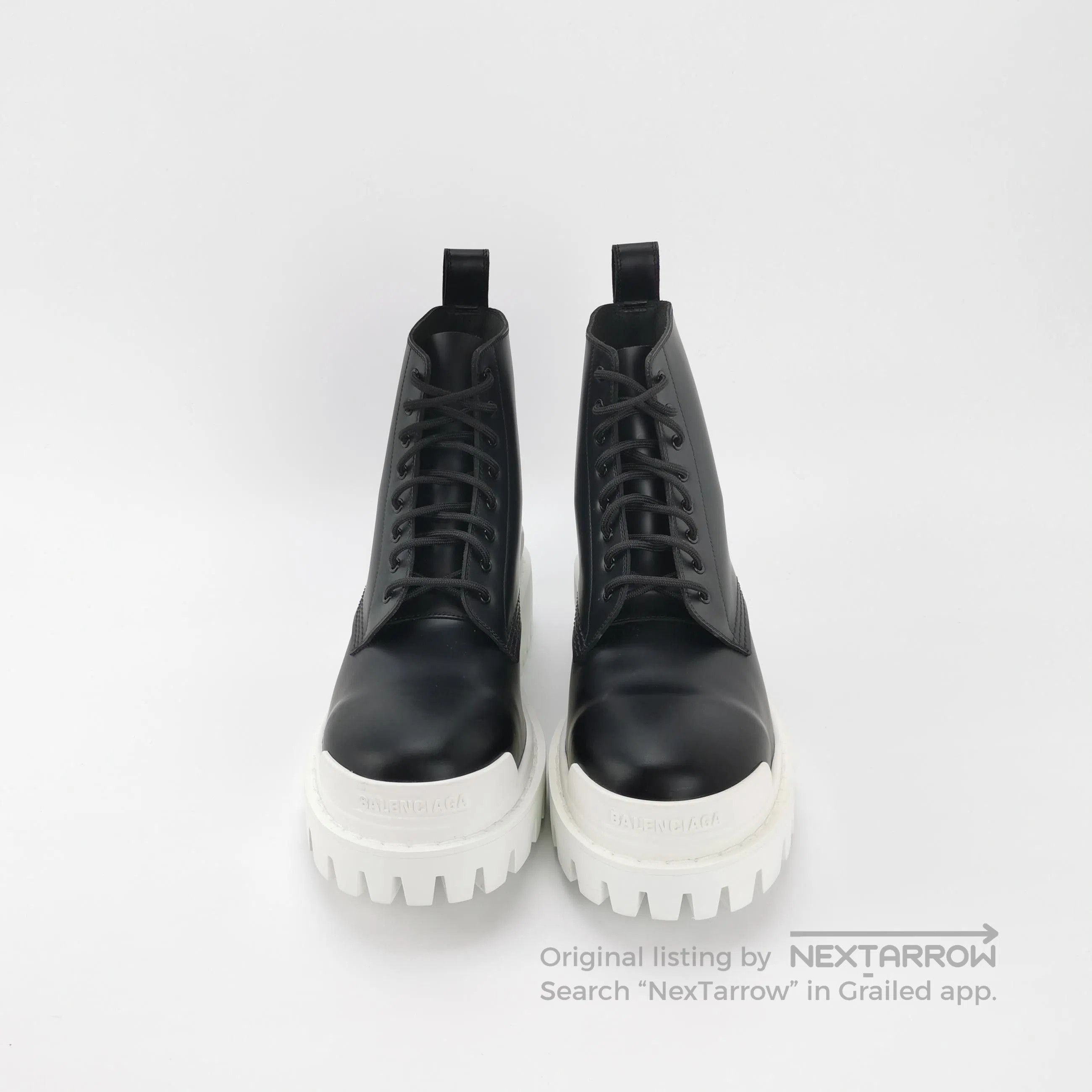 Balenciaga Black Leather Lace. Size US 10 / EU 43 - 3 Thumbnail
