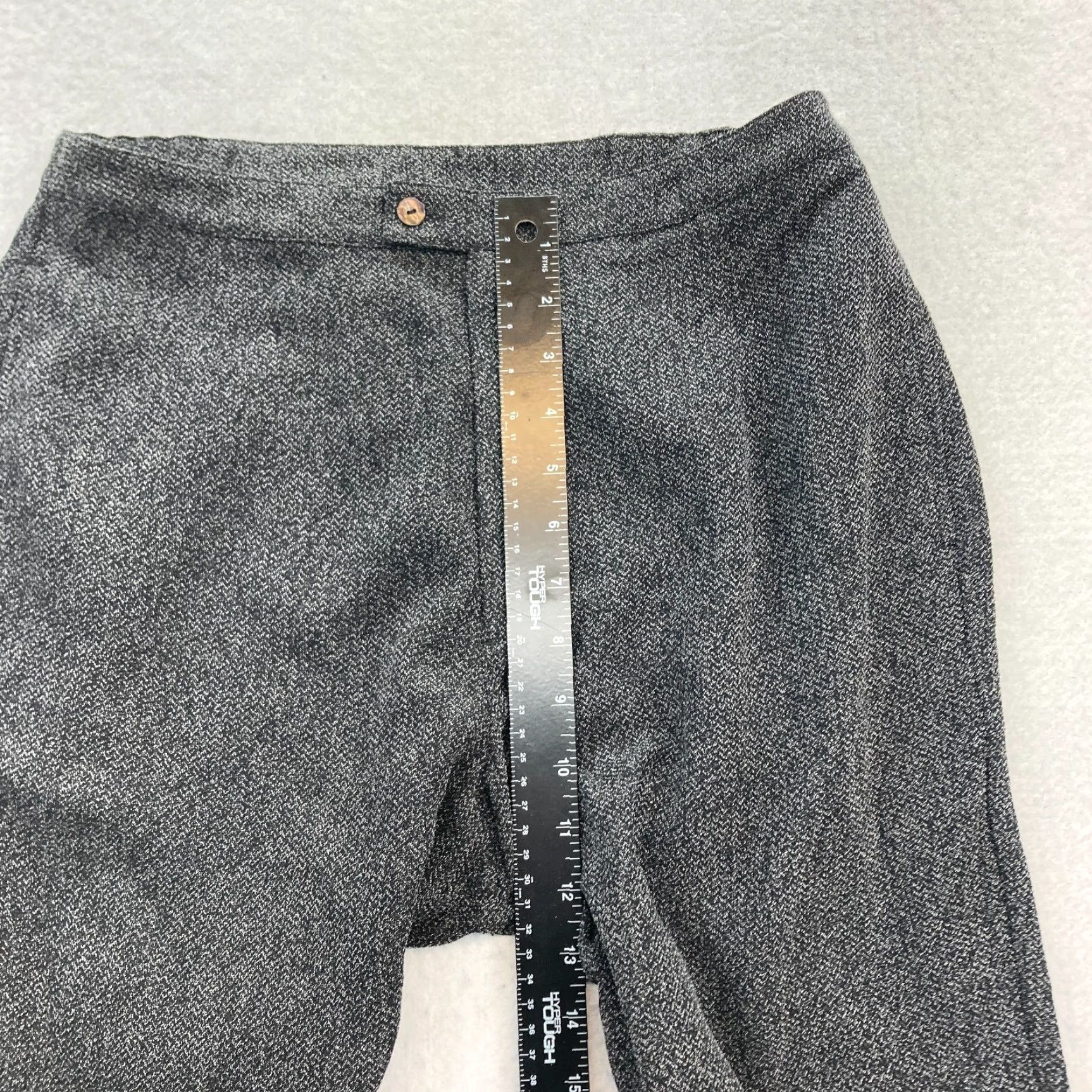 Vintage Chico's Design Dress Pants Gray Stretch Mid Rise Sz 1 US 8 NWT Women's Casual Straight Front Pockets Size 30" / US 8 / IT 44 - 6 Thumbnail