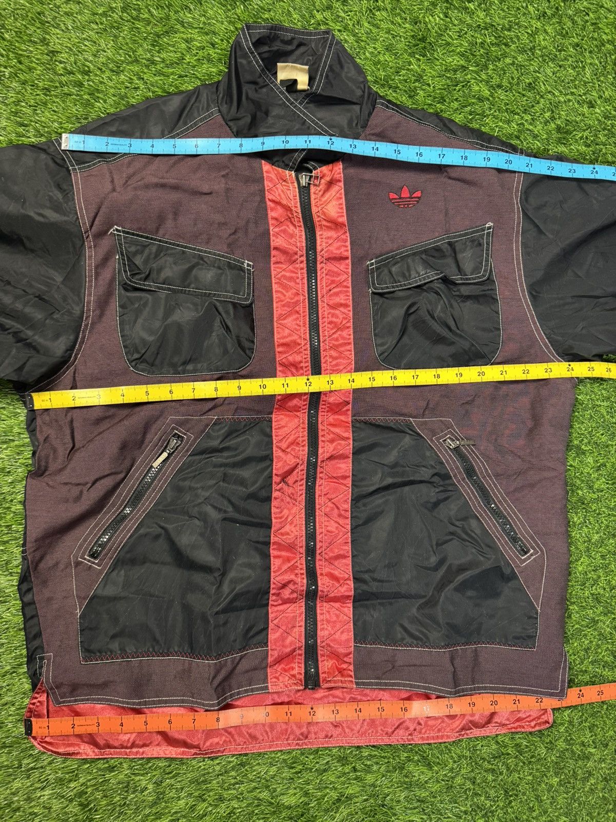 Adidas × Vintage vintage ADIDAS - zipper windbreaker jacket Size US L / EU 52-54 / 3 - 9 Thumbnail