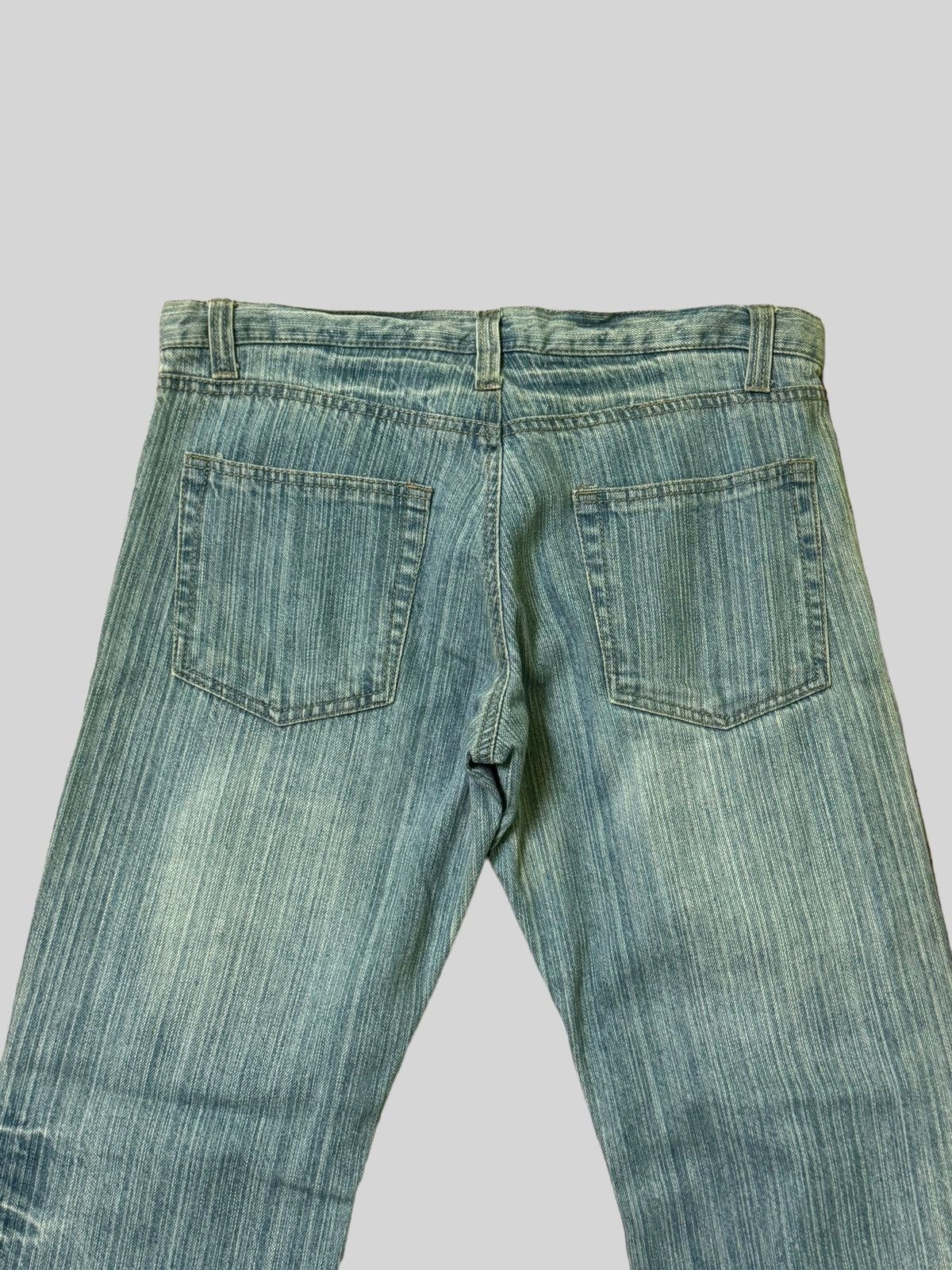 Hysteric Glamour × Japanese Brand Distressed Tartan Embroidery Junya Watanabe Denim Jeans Size US 30 / EU 46 - 8 Thumbnail