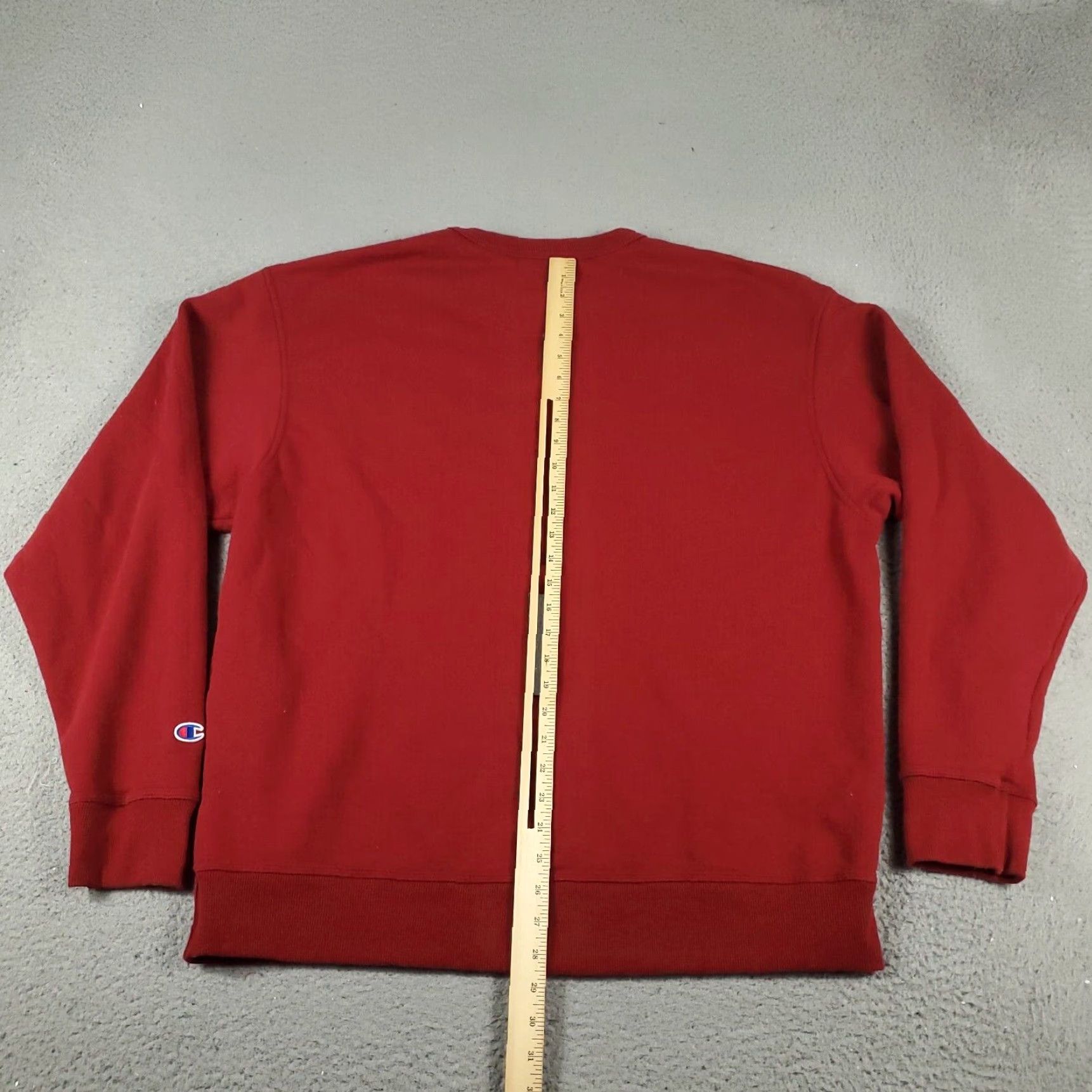 Champion Champion Sweater Mens XL Red Pullover Crew Neck Cotton Blend Size US XL / EU 56 / 4 - 6 Thumbnail