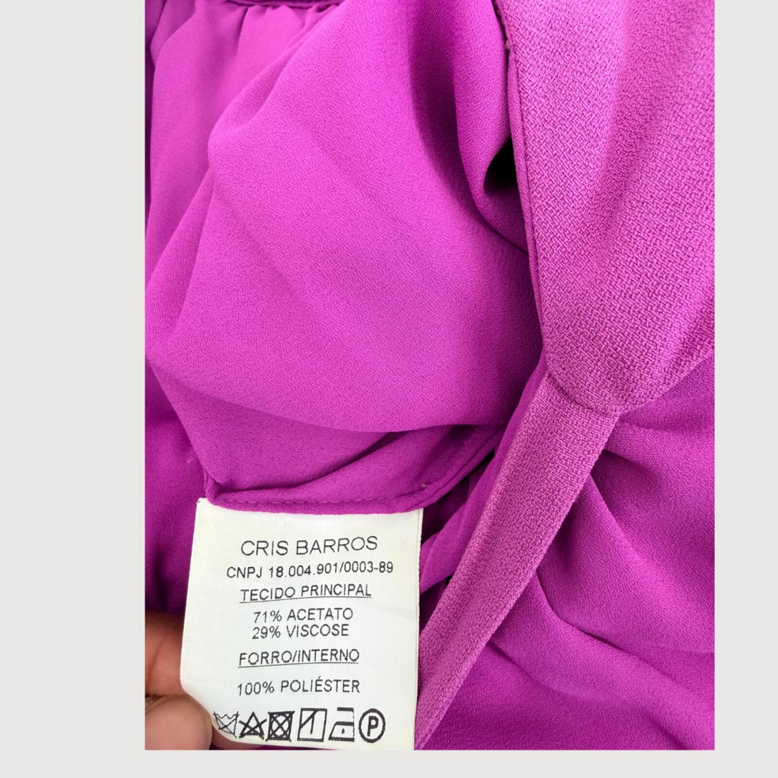 Other Cris Barros Bow Waist Maxi Dress Fuchsia 36 Size M / US 6-8 / IT 42-44 - 5 Thumbnail